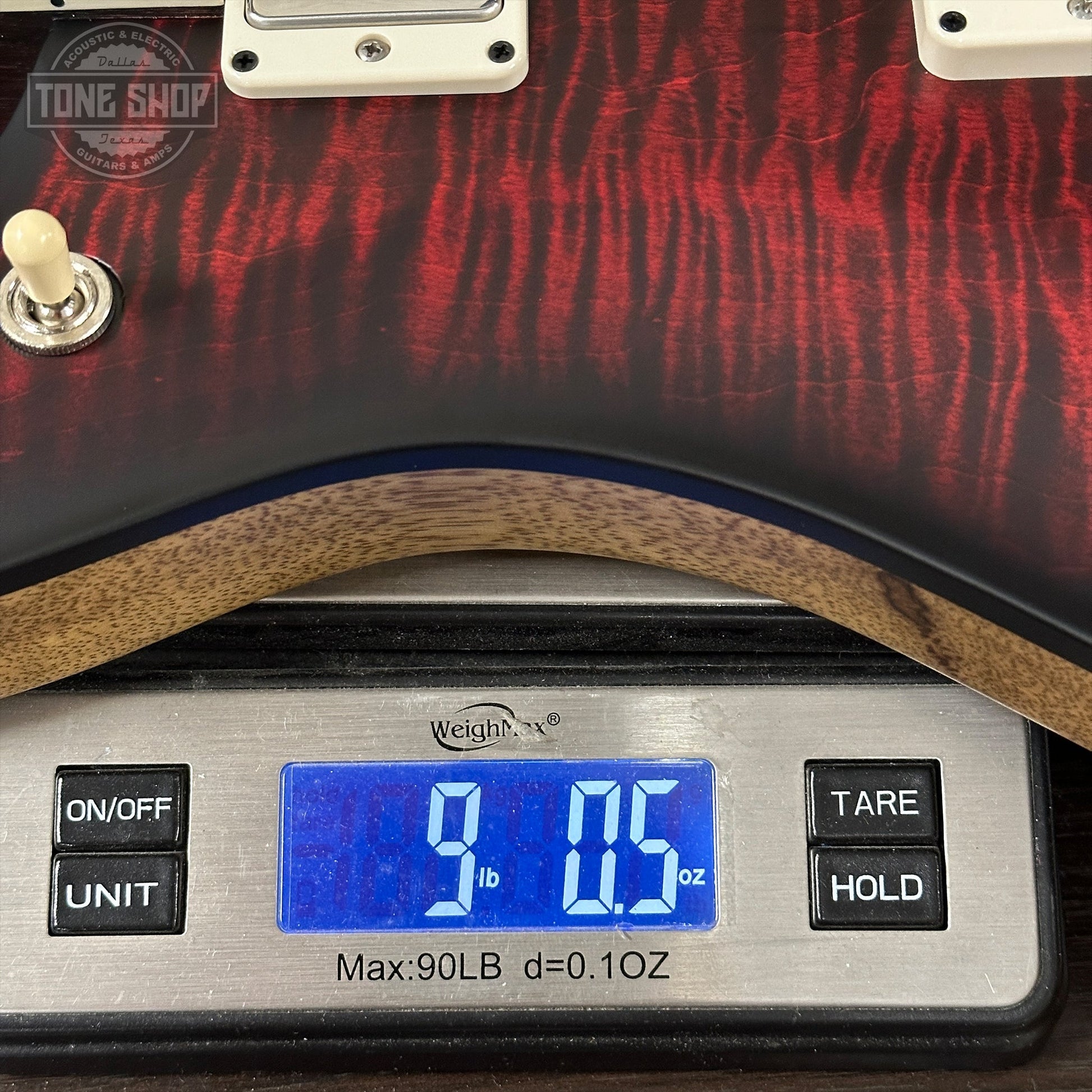 PRS Wood Library McCarty 594 Korina Fire Red Smokeburst Satin RW neck w/case 0414076