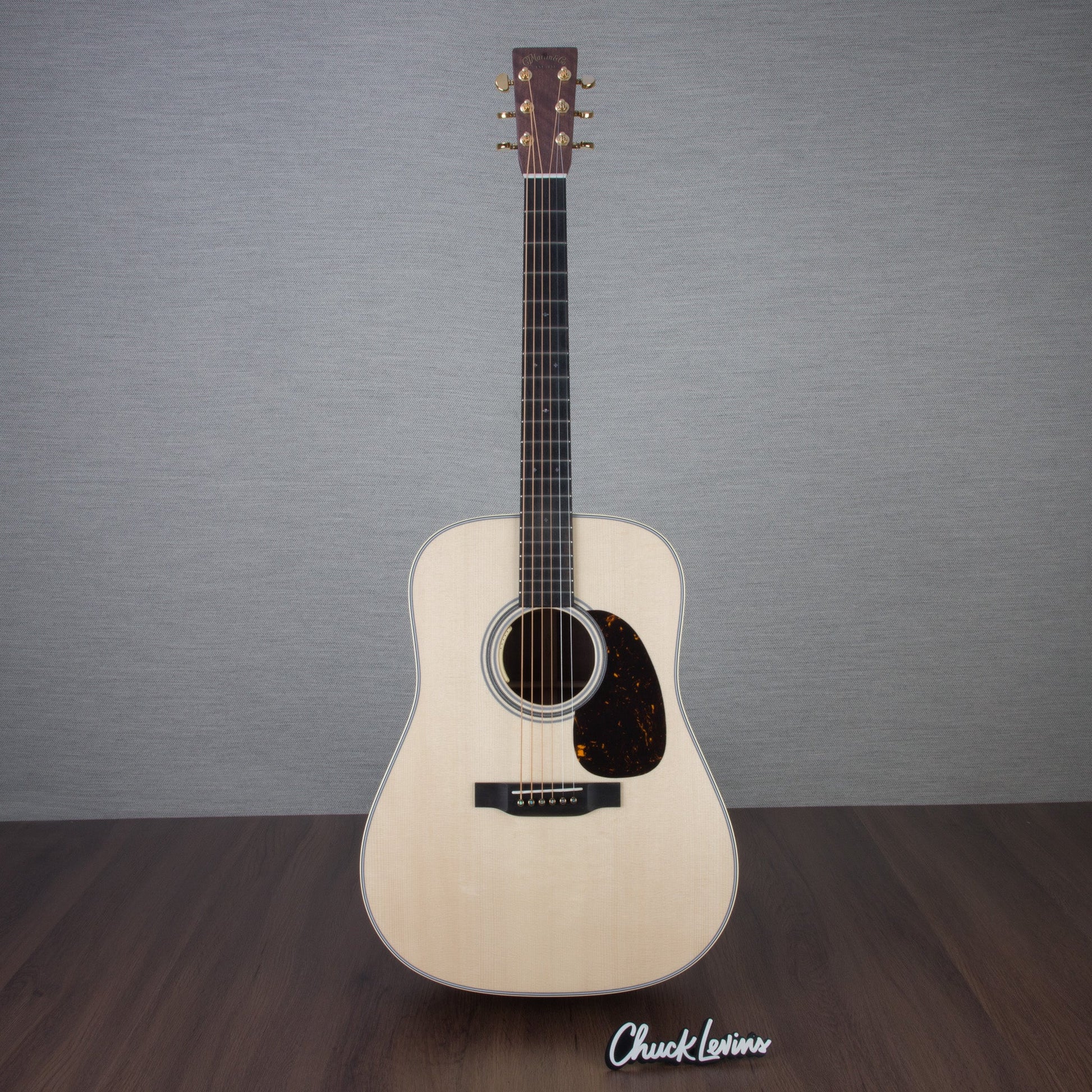Martin Custom Shop D-28 Style Black Walnut/Italian Alpine Spruce Fishman Matrix VT Acoustic Electric Guitar - CHUCKCSCLUSIVE - #M2880833 - Mint, Open Box