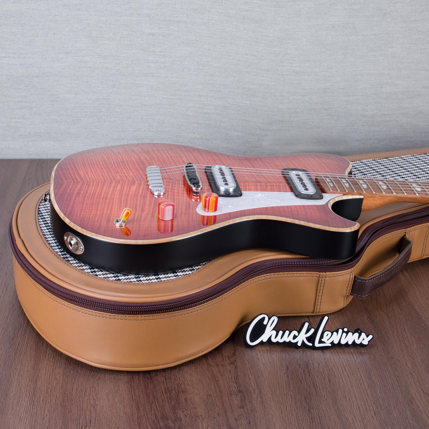 Powers Electric A-Type Select Maple Hartail Electric Guitar - Cosmo Orange - #B208