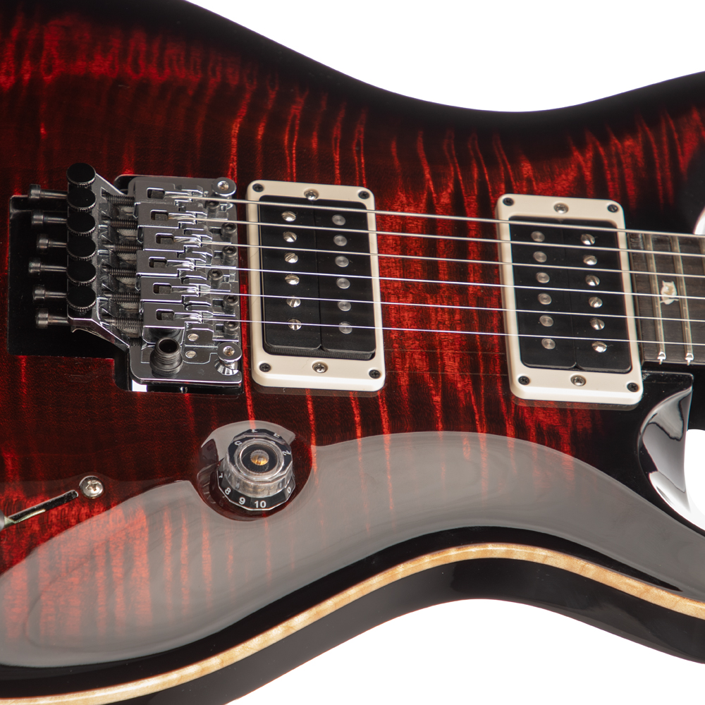 PRS Custom 24 Floyd Electric Guitar - Fire Red Burst