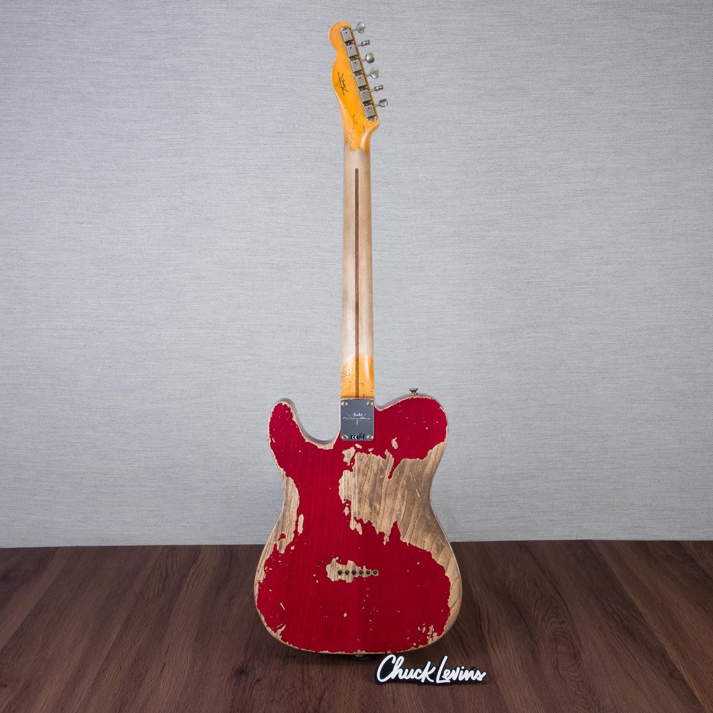 Fender Custom Shop 1952 Telecaster Electric Guitar Super Heavy Relic - Aged Bing Cherry Transparent - #R142796