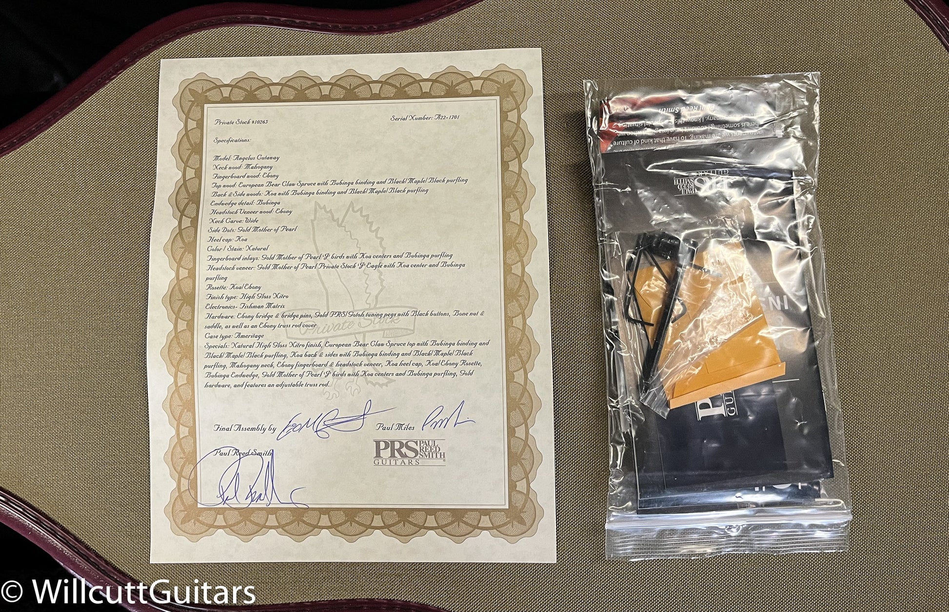 PRS Private Stock 10265 Angelus Koa (701)