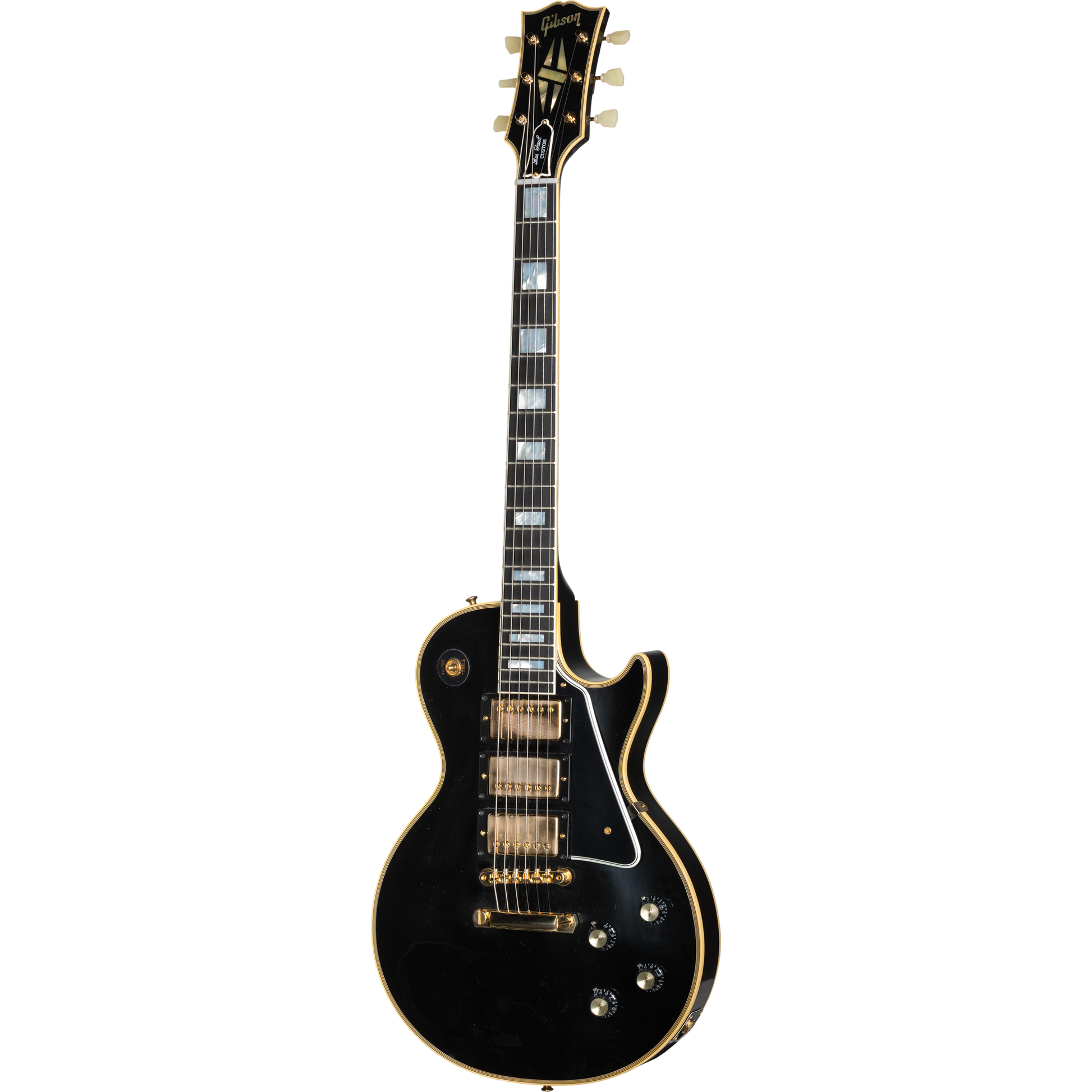Gibson 1957 Les Paul Custom Reissue 3-Pickup Electric Guitar - VOS Ebony