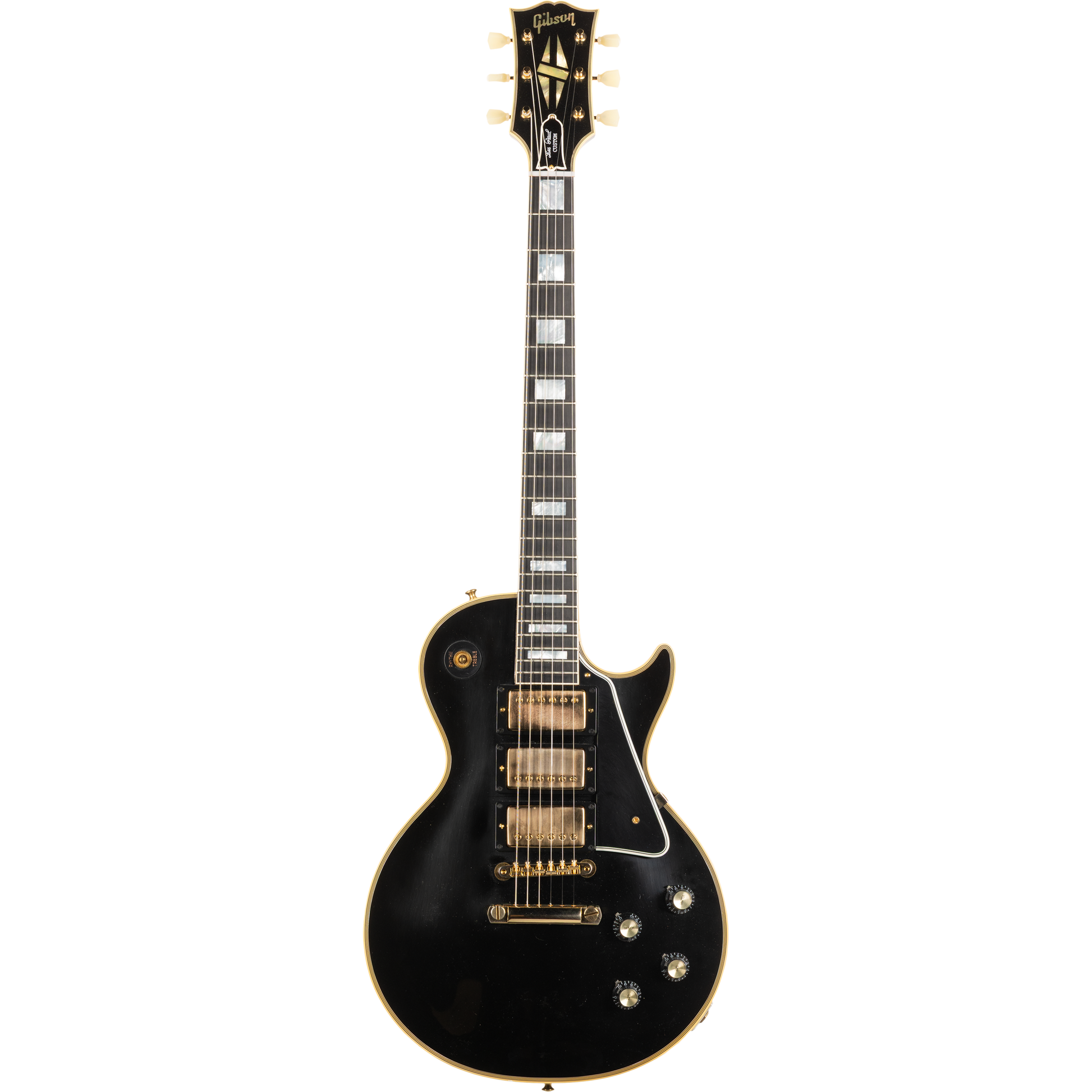 Gibson 1957 Les Paul Custom Reissue 3-Pickup Electric Guitar - VOS Ebony
