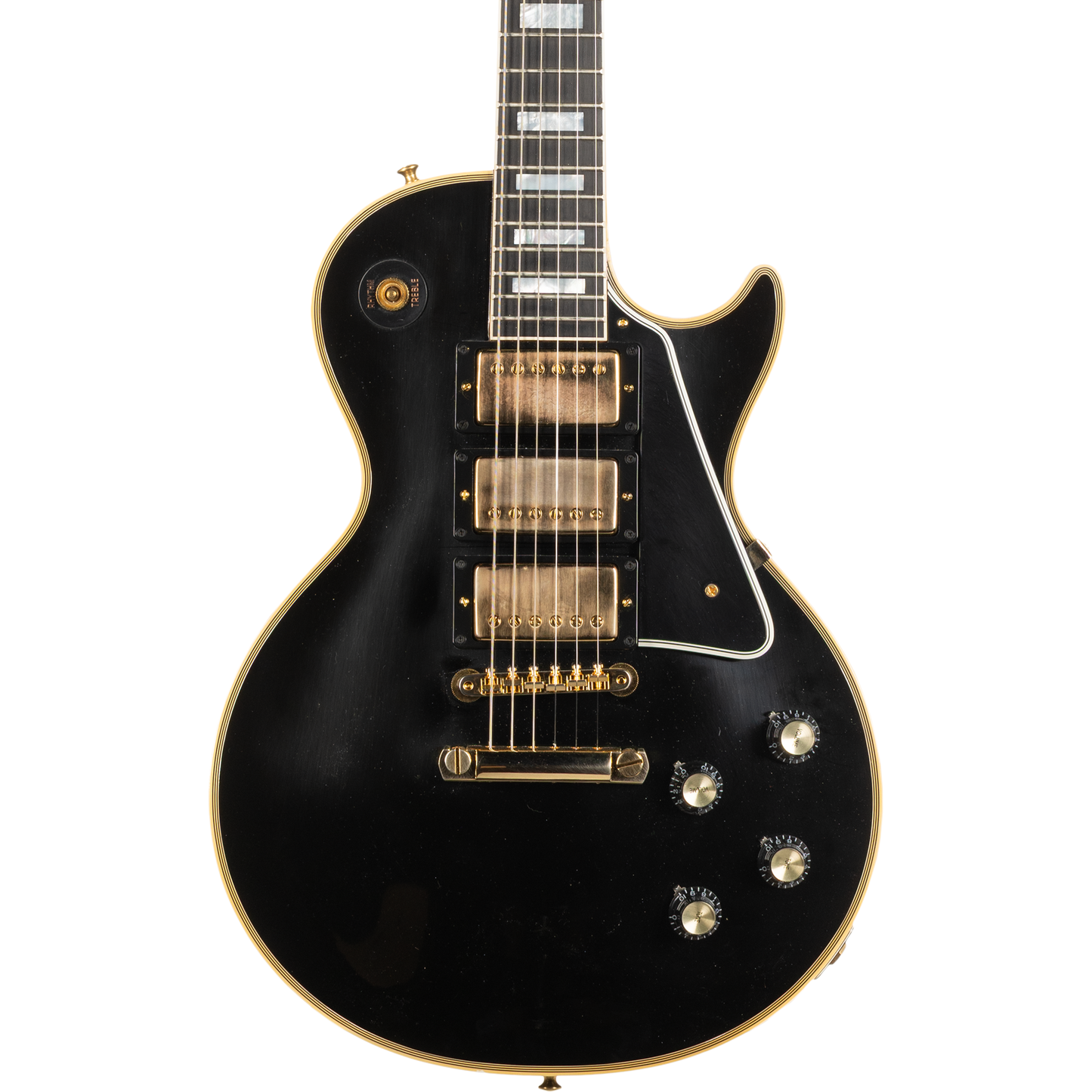 Gibson 1957 Les Paul Custom Reissue 3-Pickup Electric Guitar - VOS Ebony