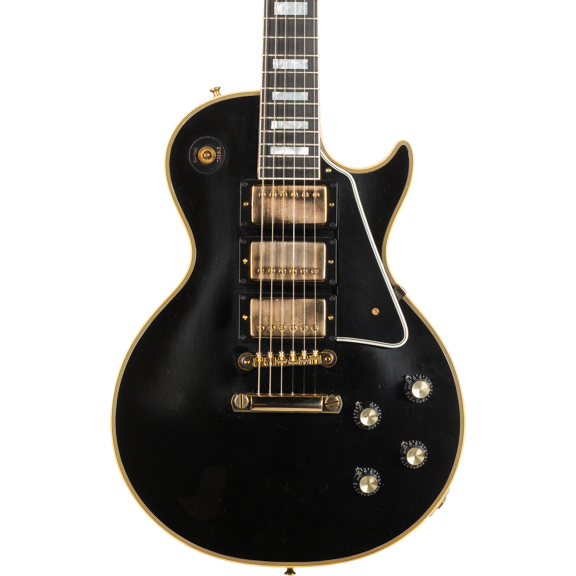 Gibson 1957 Les Paul Custom Reissue 3-Pickup Electric Guitar - VOS Ebony