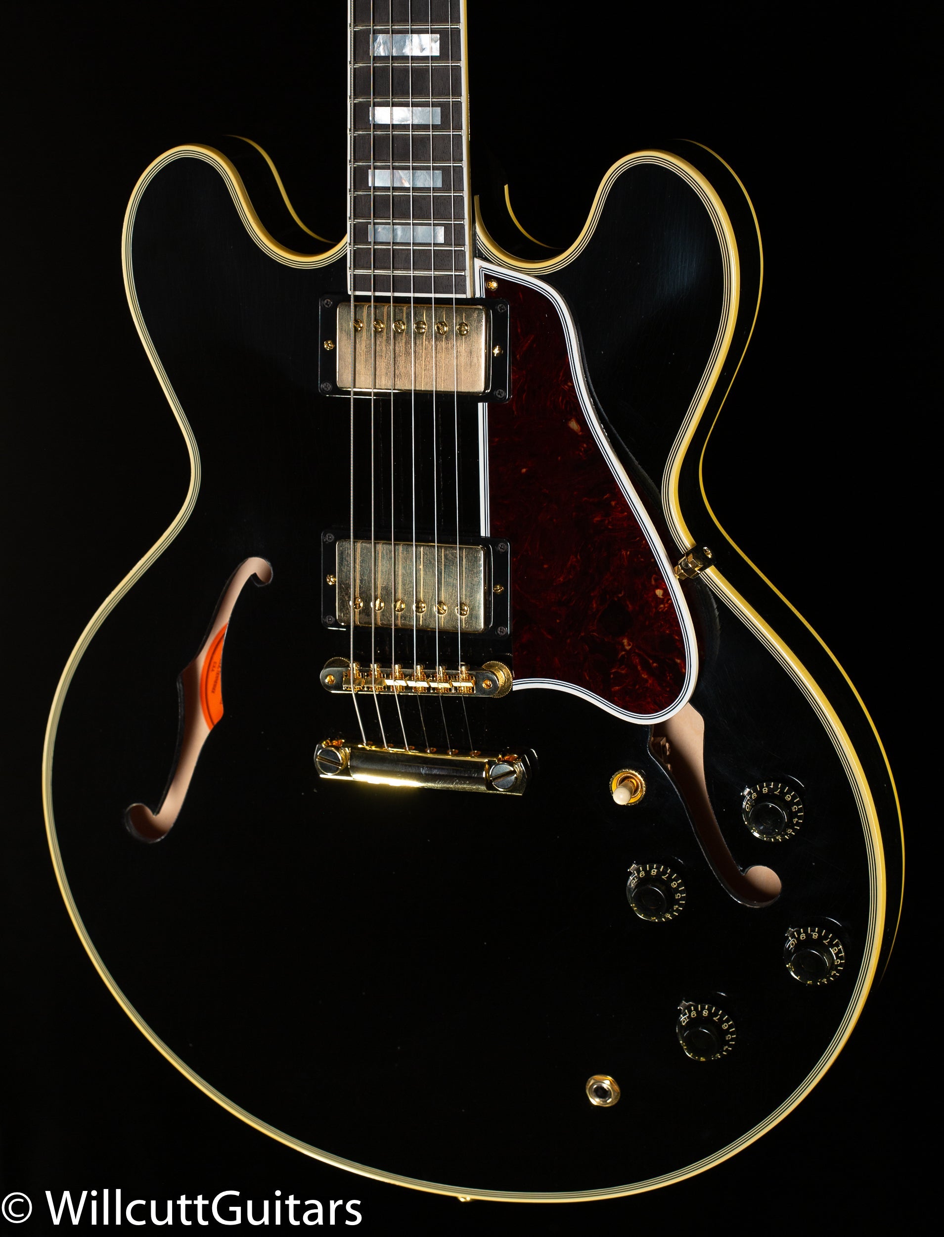 Gibson Custom Shop 1959 ES-355 Reissue Stop Bar Murphy Lab Ultra Light Aged Ebony (400)