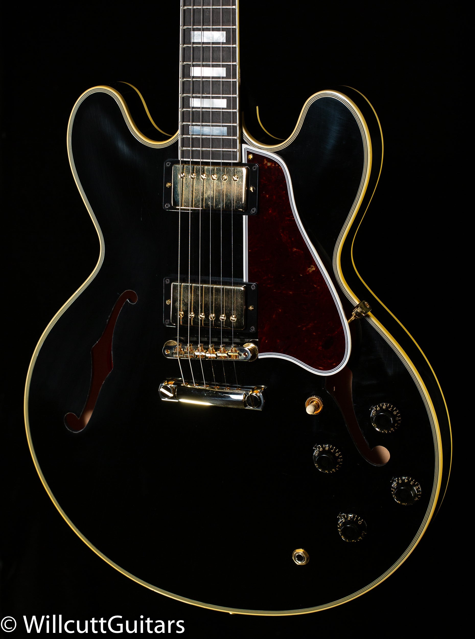 Gibson Custom Shop 1959 ES-355 Reissue Stop Bar Murphy Lab Ultra Light Aged Ebony (037)