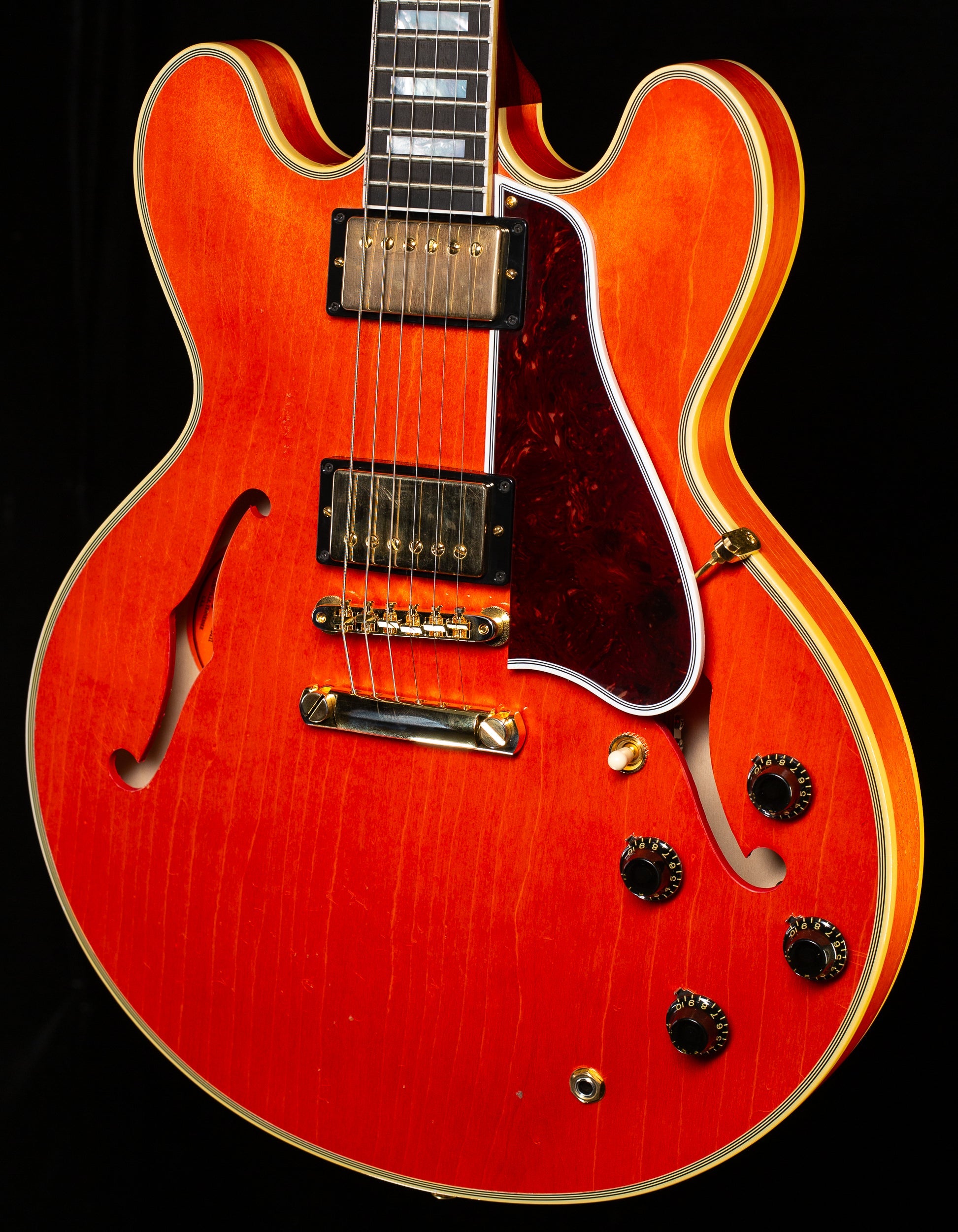 Gibson Custom Shop 1959 ES-355 Reissue Stop Bar Murphy Lab Light Aged Watermelon Red (899)