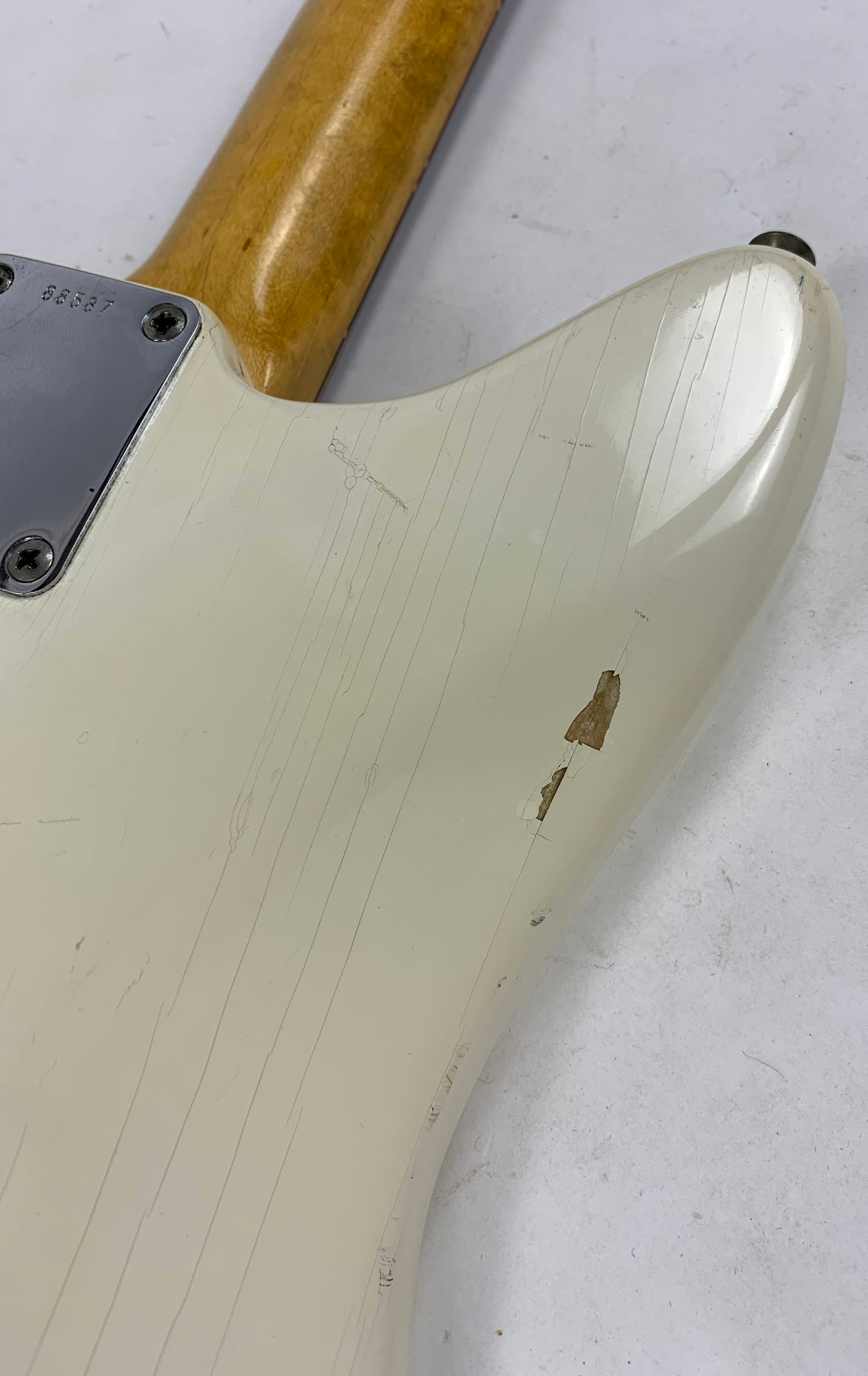 1962 Fender Jaguar Factory Custom Color OLYMPIC WHITE Pre-CBS w Original Brown Case & Strap