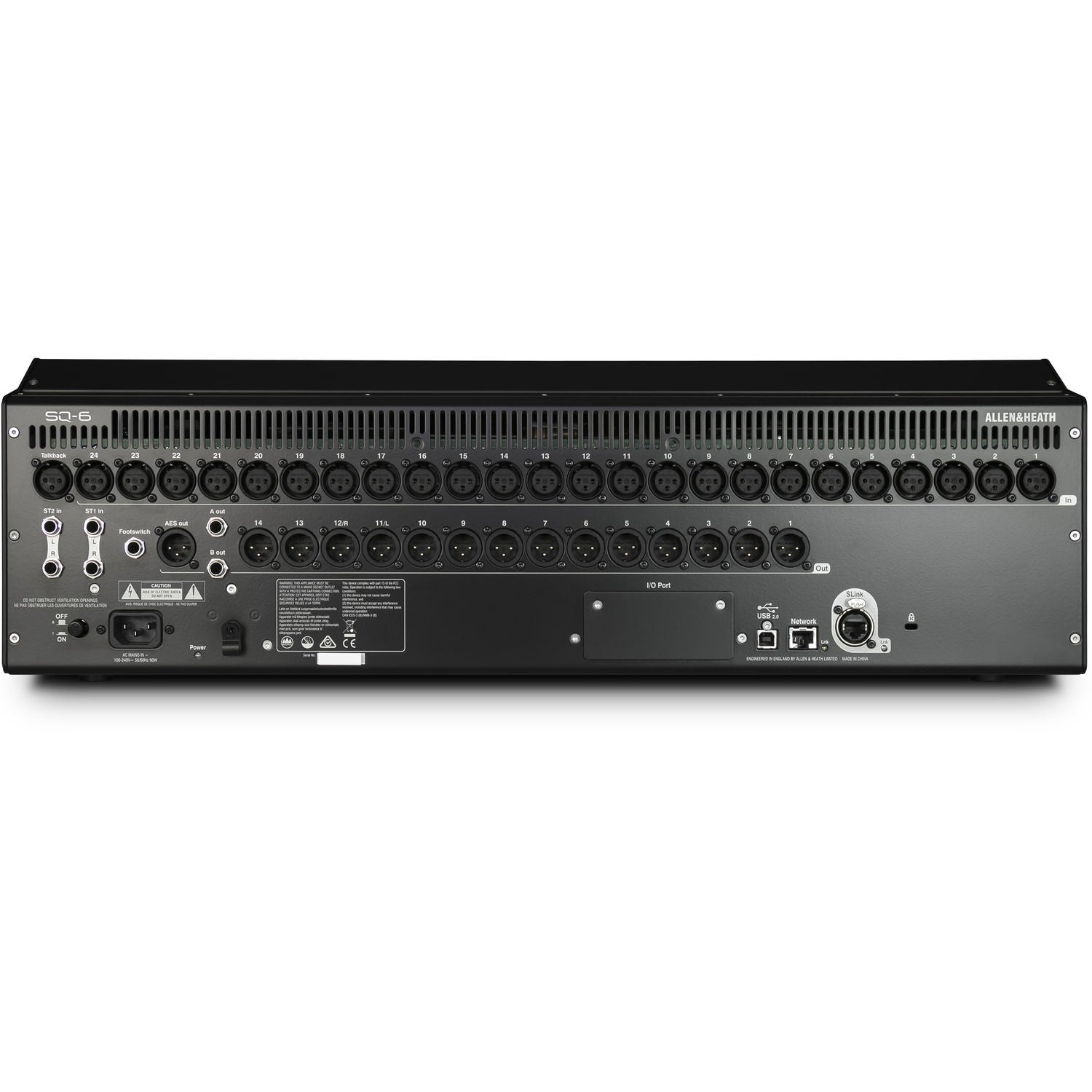 Allen & Heath SQ-6 48-Channel / 36-Bus Digital Mixer with 24+1 Motorized Faders