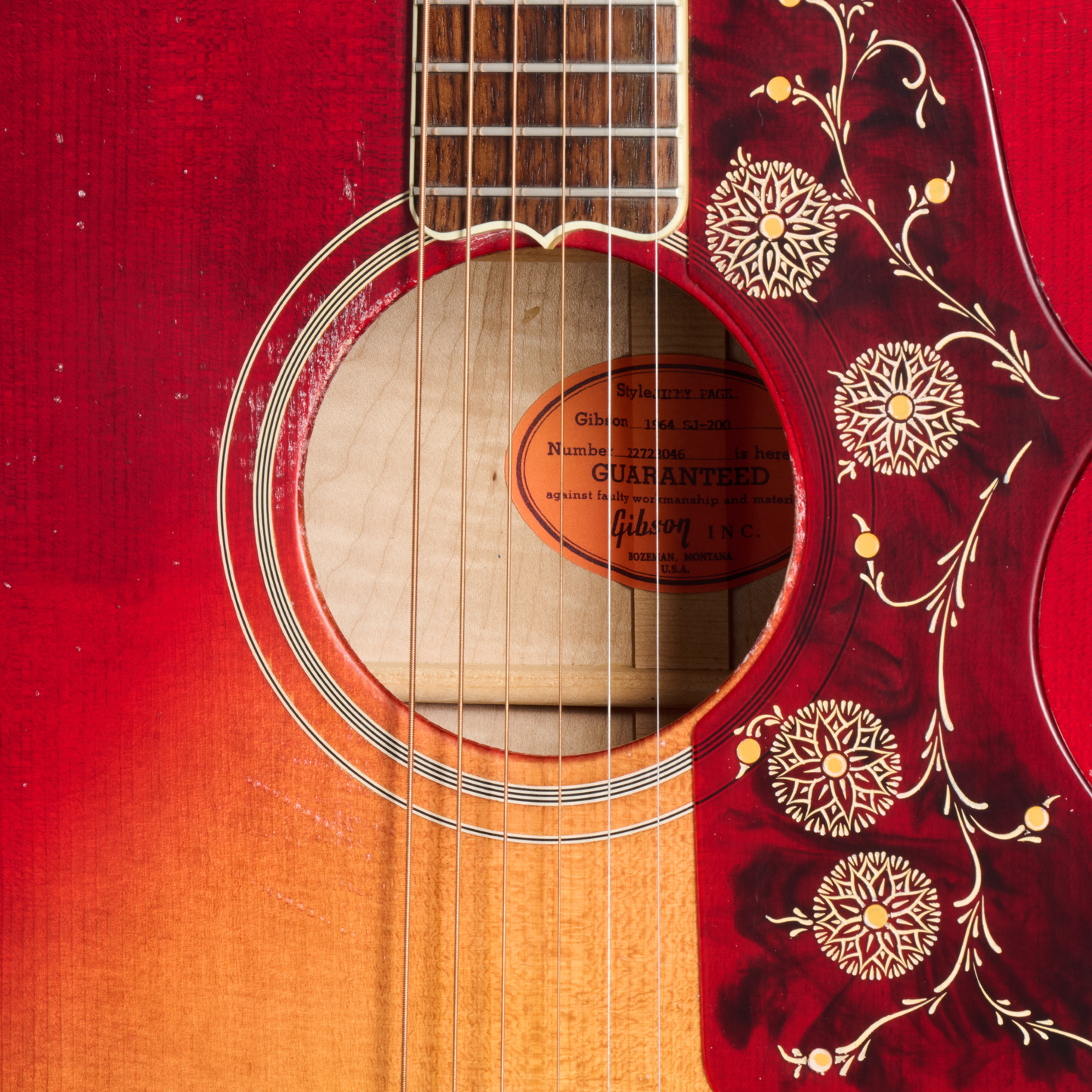 Gibson Custom Jimmy Page 1964 SJ-200 Collector's Edition, Cherry Tea