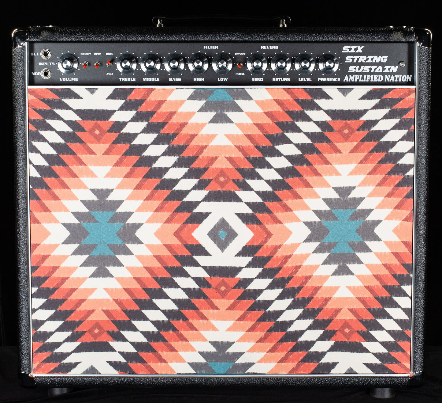 Amplified Nation Six String Sustain 50W Combo Black Tolex Aztec Baffle G12-65 (071)