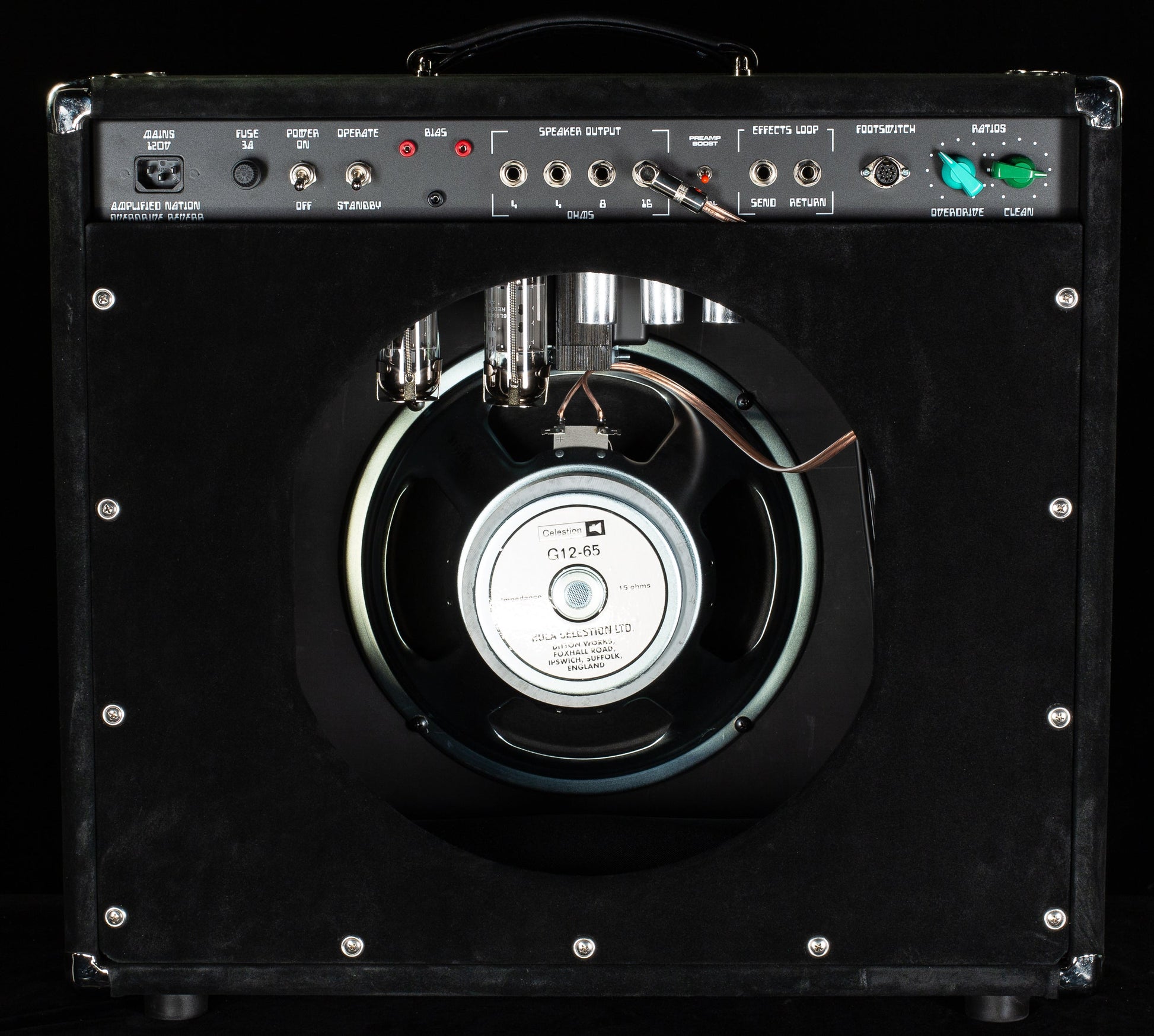 Amplified Nation Overdrive Reverb 50w 1x12 Combo Black Suede / Black Cloth