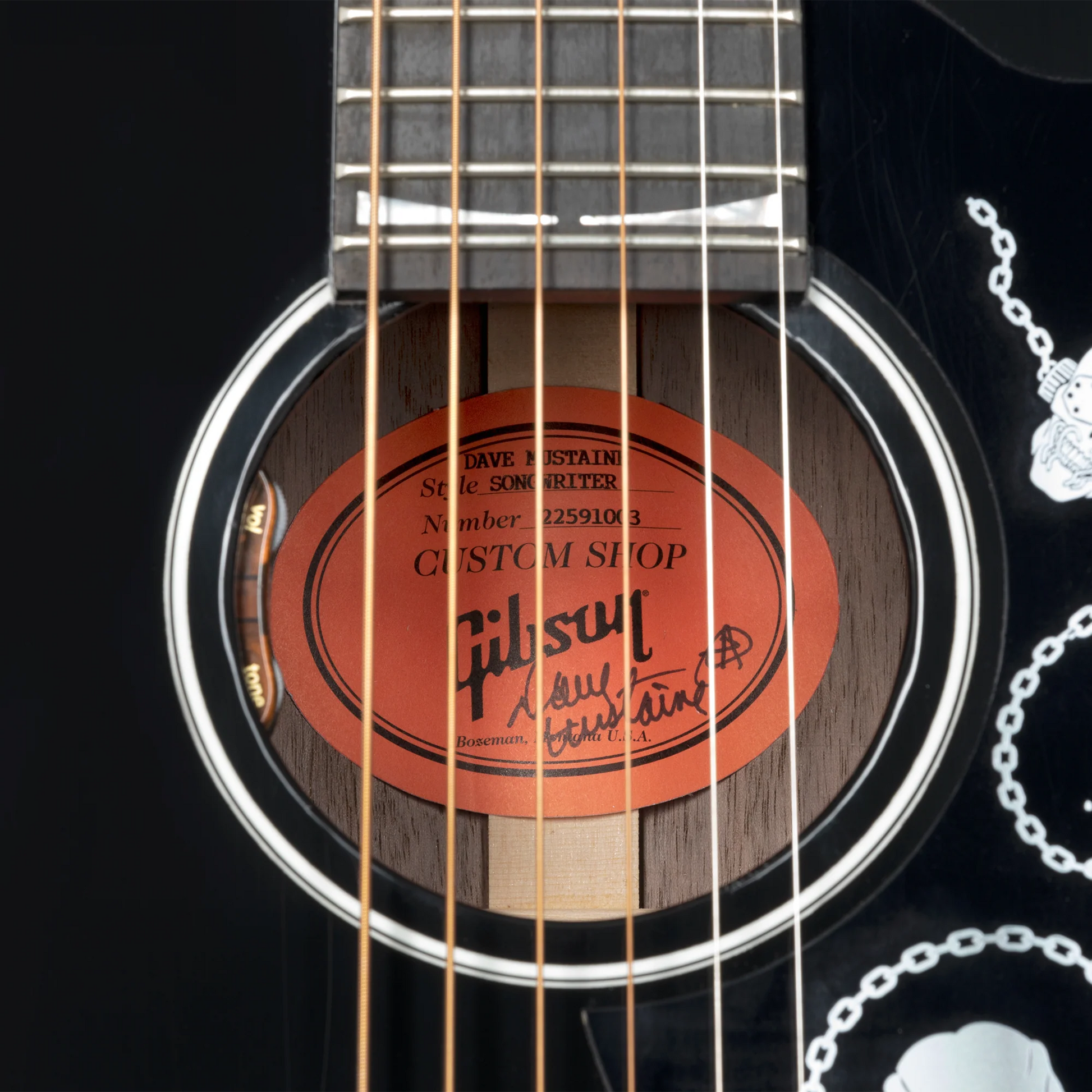 Gibson Dave Mustaine Songwriter, Signed, Ebony