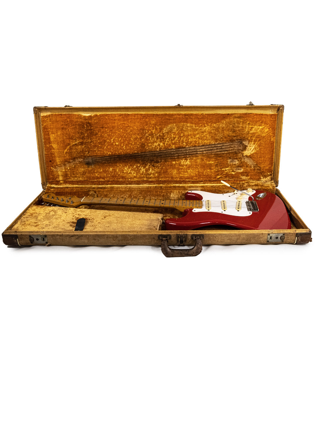 SOLD - Vintage Fender Stratocaster – Dakota Red Refinish - USA 1957