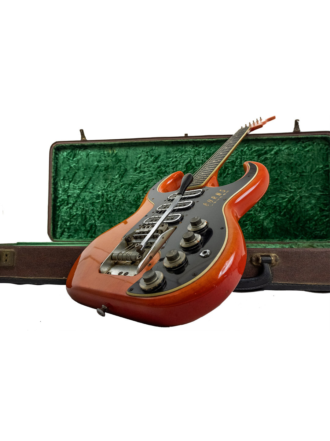 Vintage Burns Black Bison – Transparent Red - UK 1964