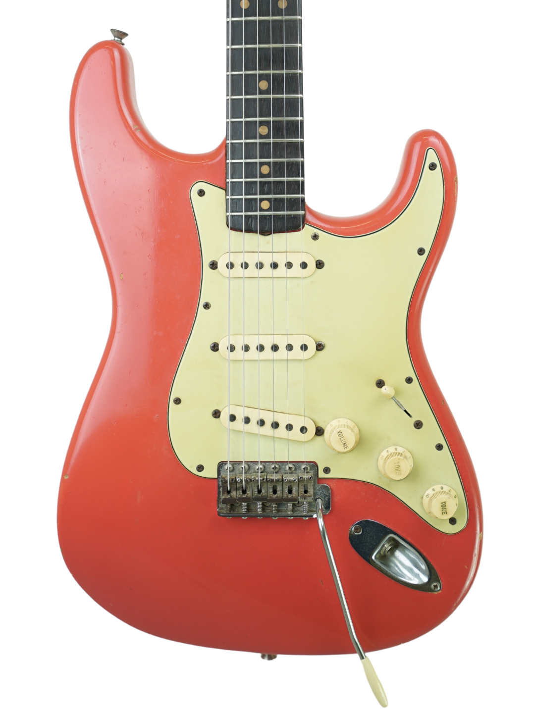SOLD - Fender Stratocaster Fiesta Red ex Phil Emmanuel - USA 1963