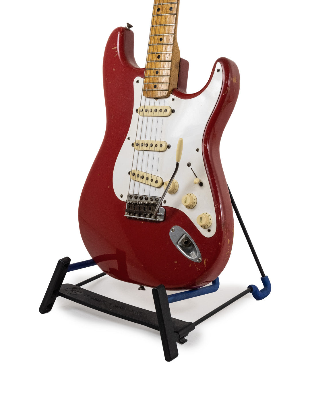 SOLD - Vintage Fender Stratocaster – Dakota Red Refinish - USA 1957