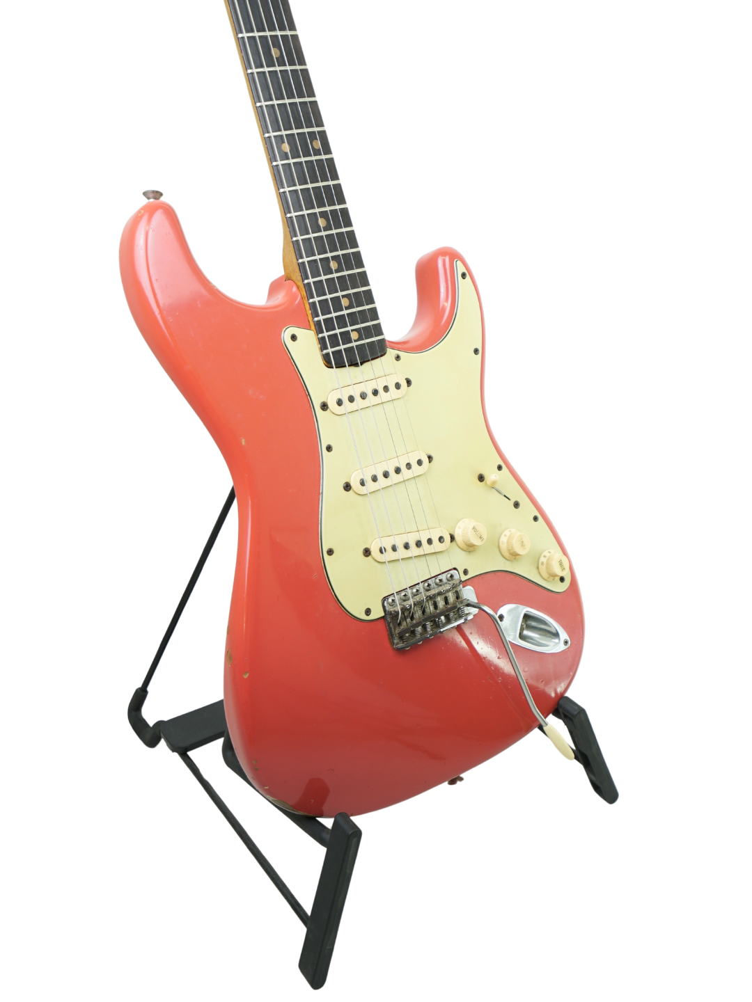 SOLD - Fender Stratocaster Fiesta Red ex Phil Emmanuel - USA 1963