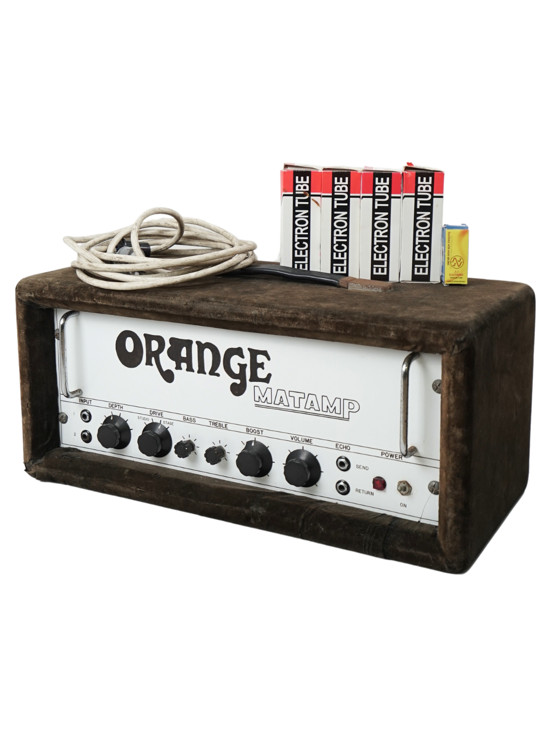 Vintage Orange Matamp 100W Head - UK c.1970