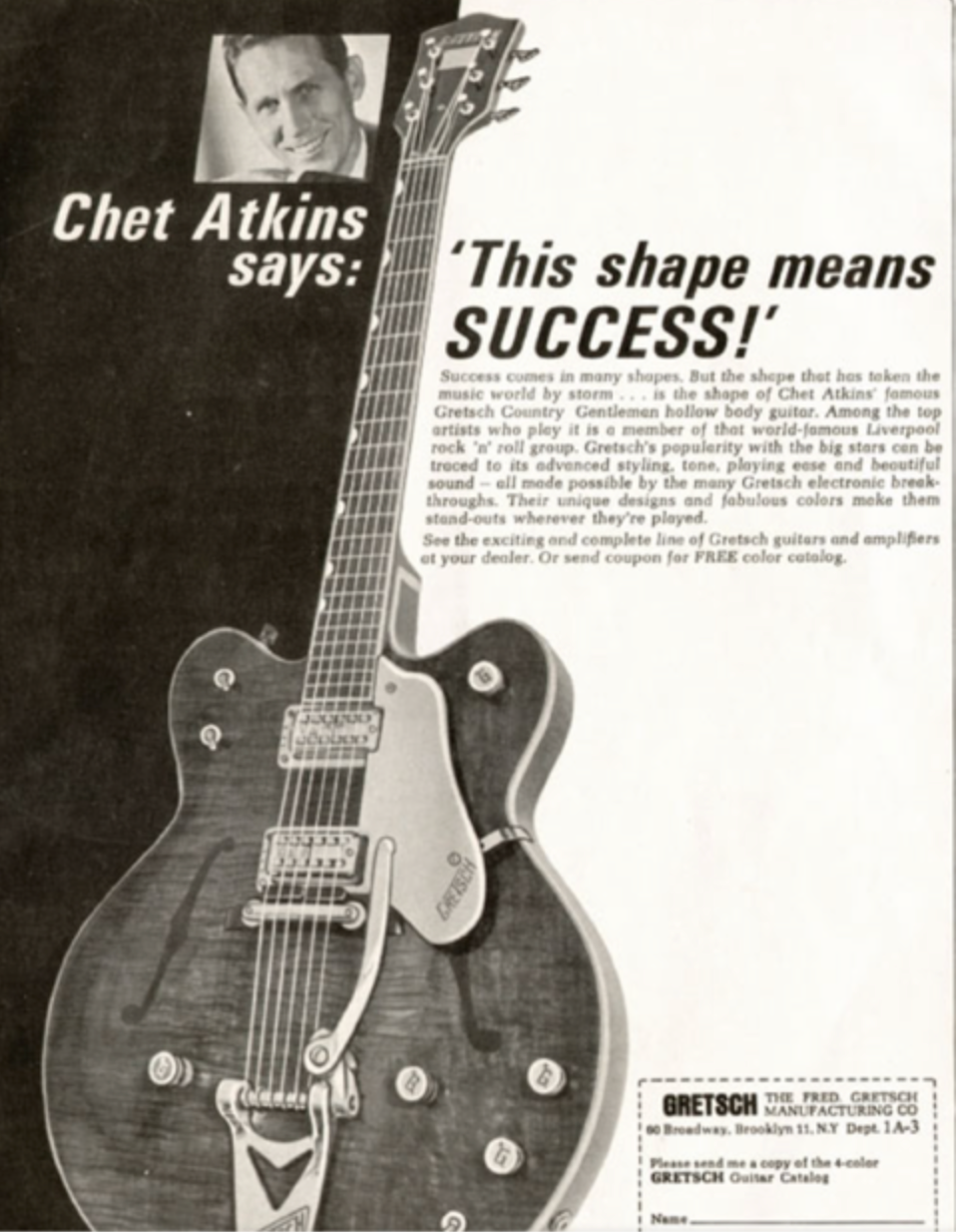 SOLD - Vintage Gretsch 6122 Chet Atkins Country Gentleman – USA 1967