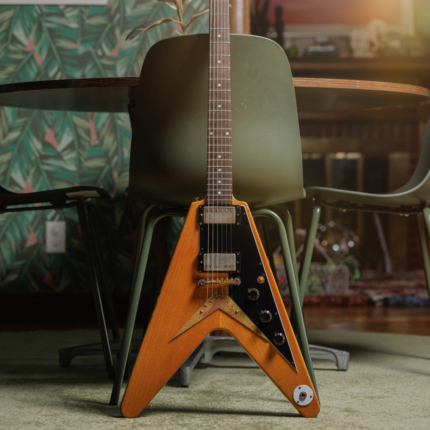 Gibson Custom Joe Bonamassa "Amos" 1958 Flying V Collector's Edition, Antique Natural