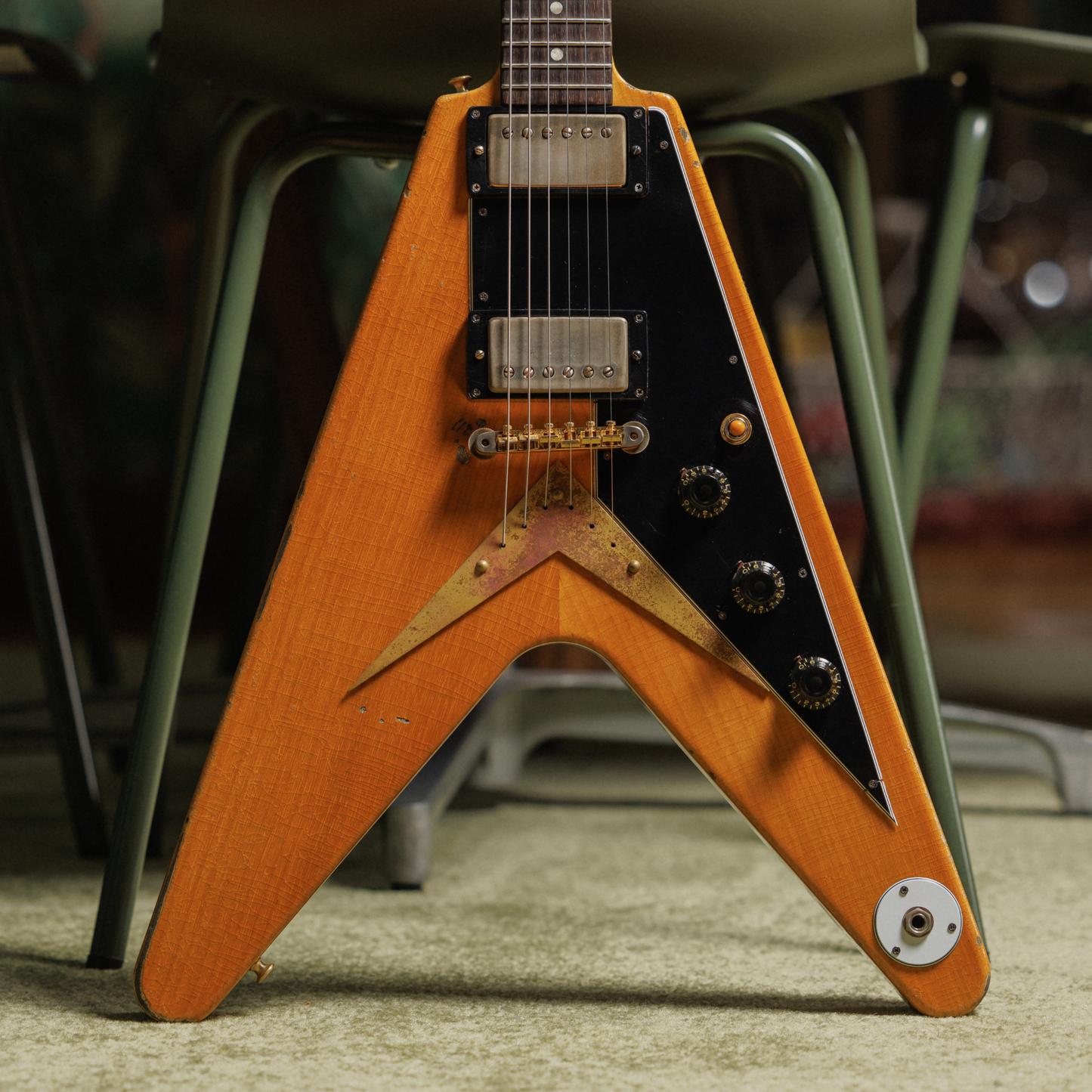 Gibson Custom Joe Bonamassa "Amos" 1958 Flying V Collector's Edition, Antique Natural