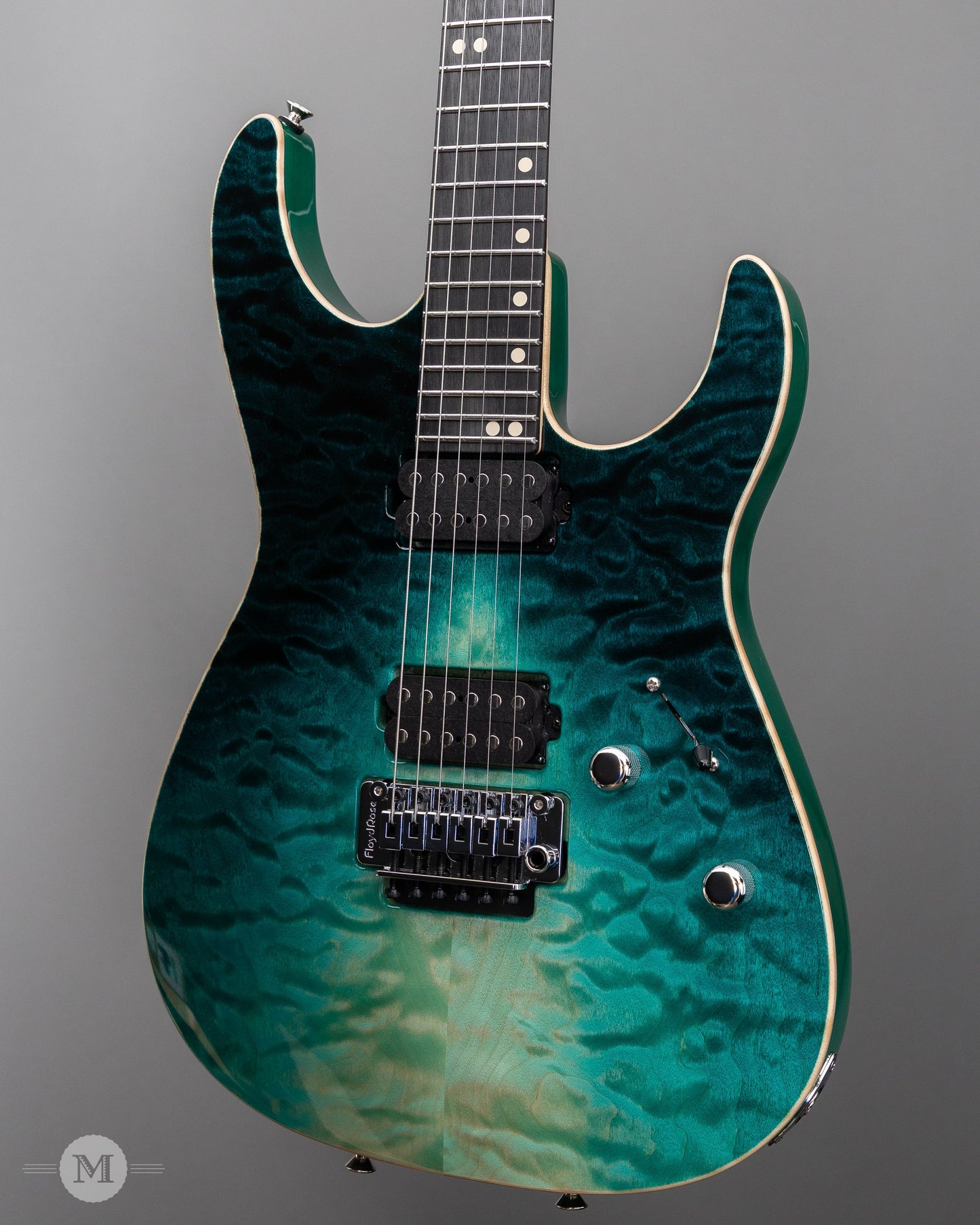 Tom Anderson Guitars - Angel - Teal WakeSurf with Binding