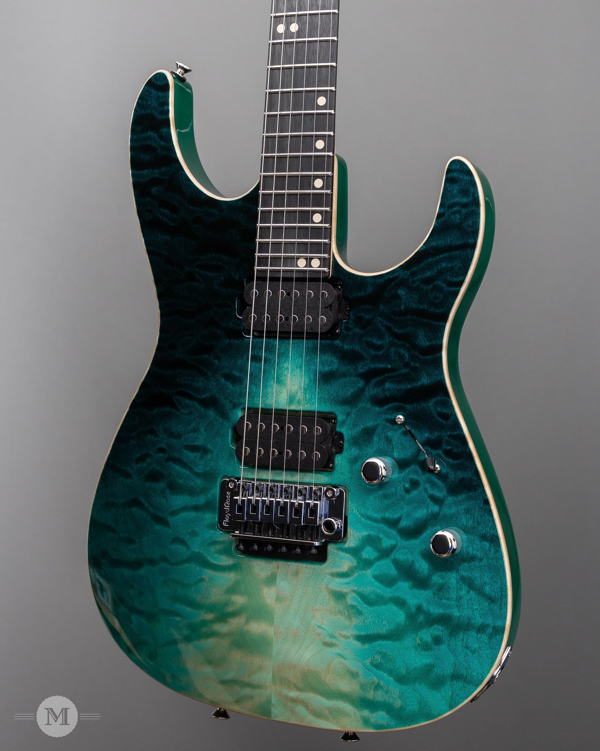 Tom Anderson Guitars - Angel - Teal WakeSurf with Binding