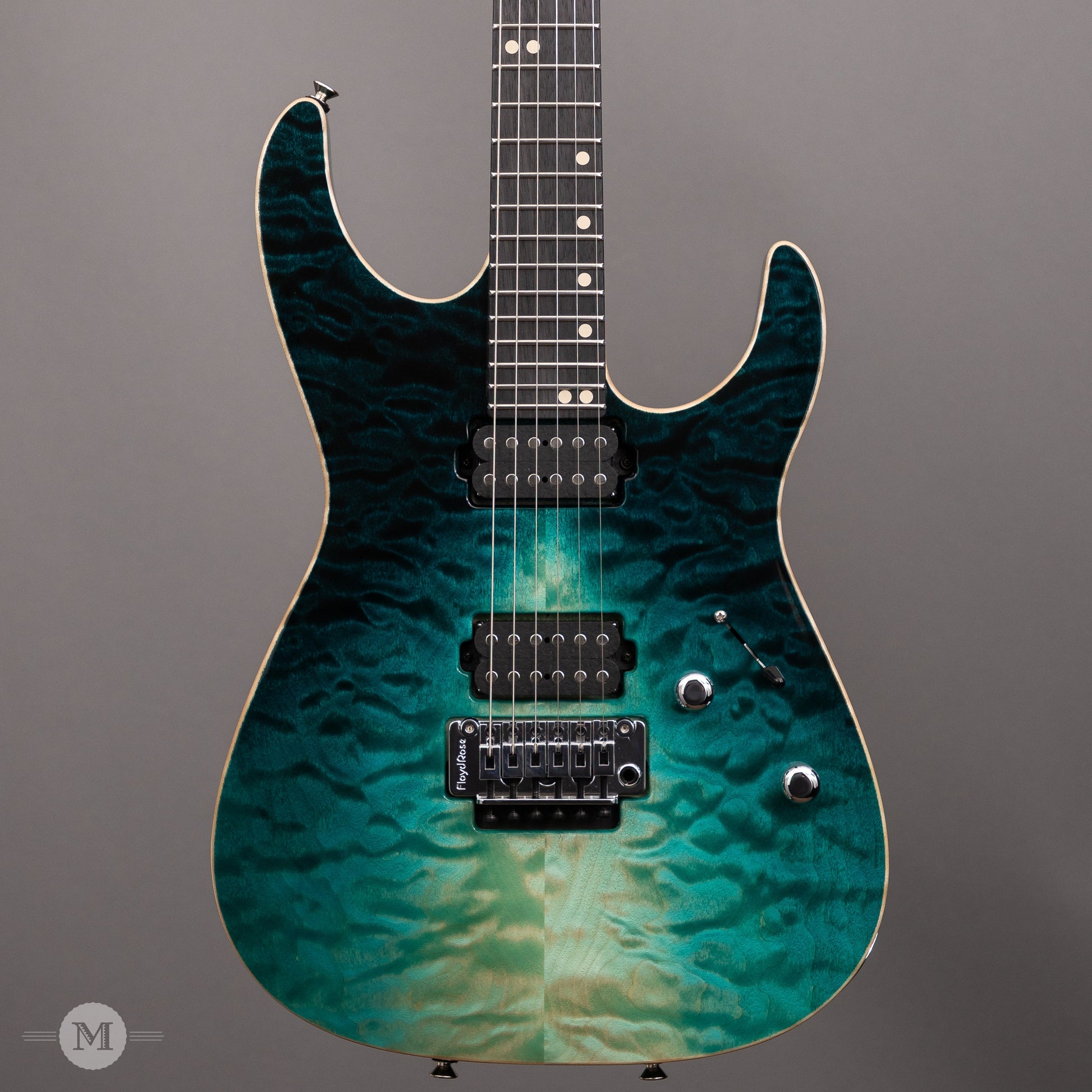 Tom Anderson Guitars - Angel - Teal WakeSurf with Binding