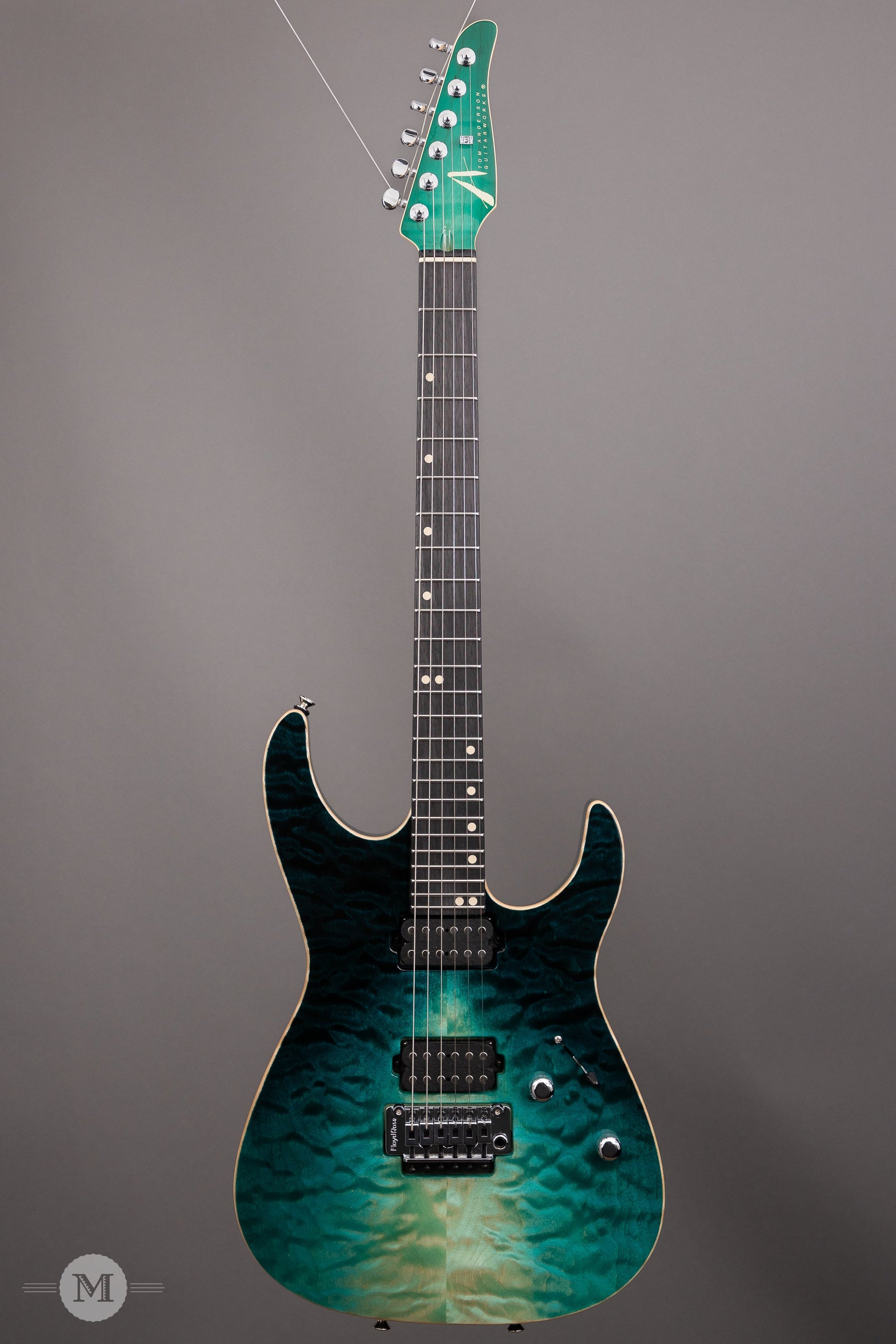 Tom Anderson Guitars - Angel - Teal WakeSurf with Binding