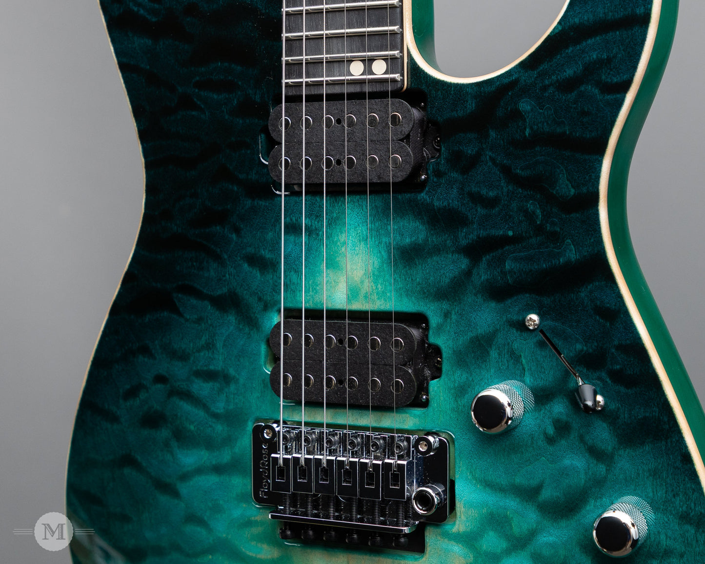 Tom Anderson Guitars - Angel - Teal WakeSurf with Binding