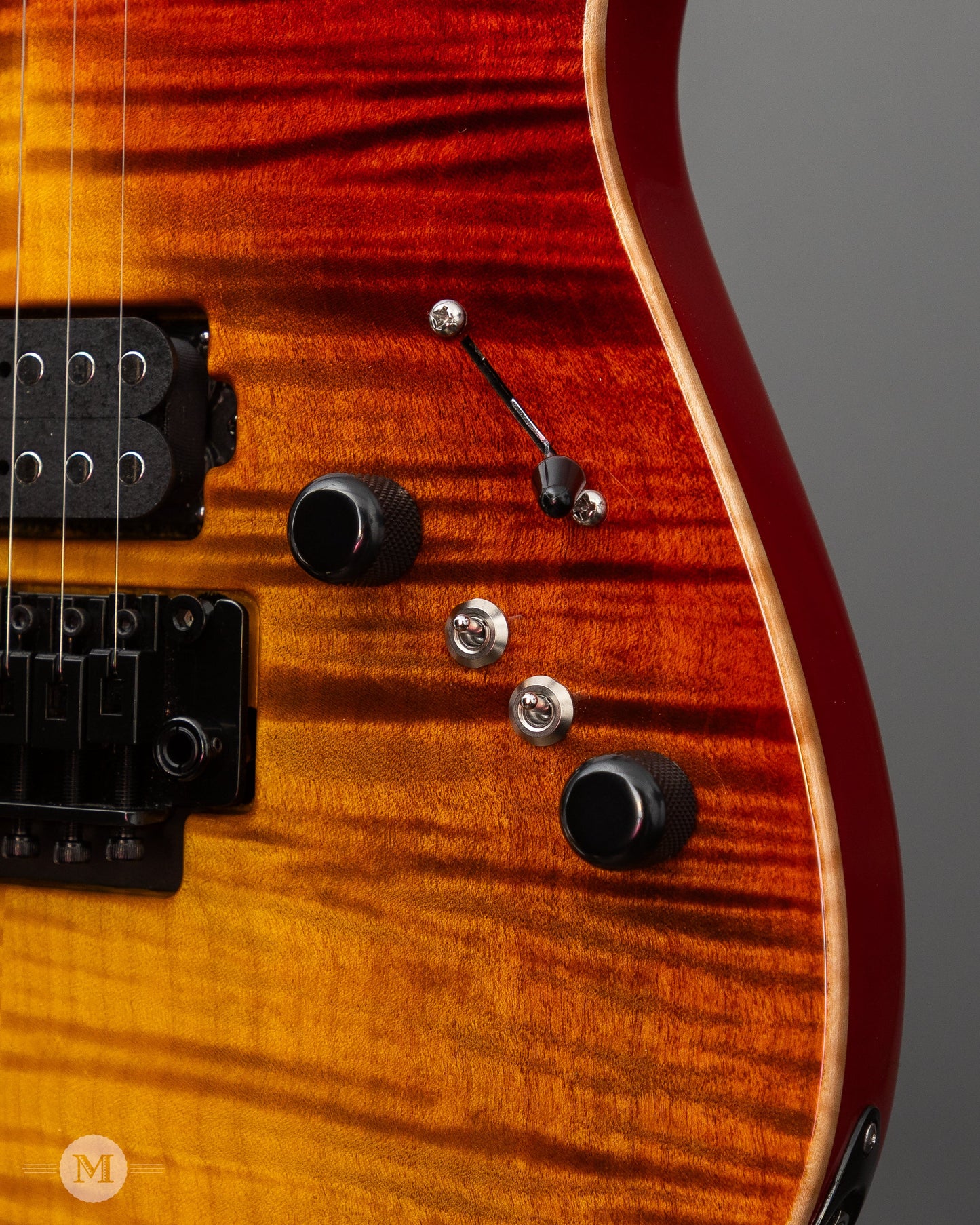 Tom Anderson Guitars - Drop Top S - Fire WakeSurf with Binding