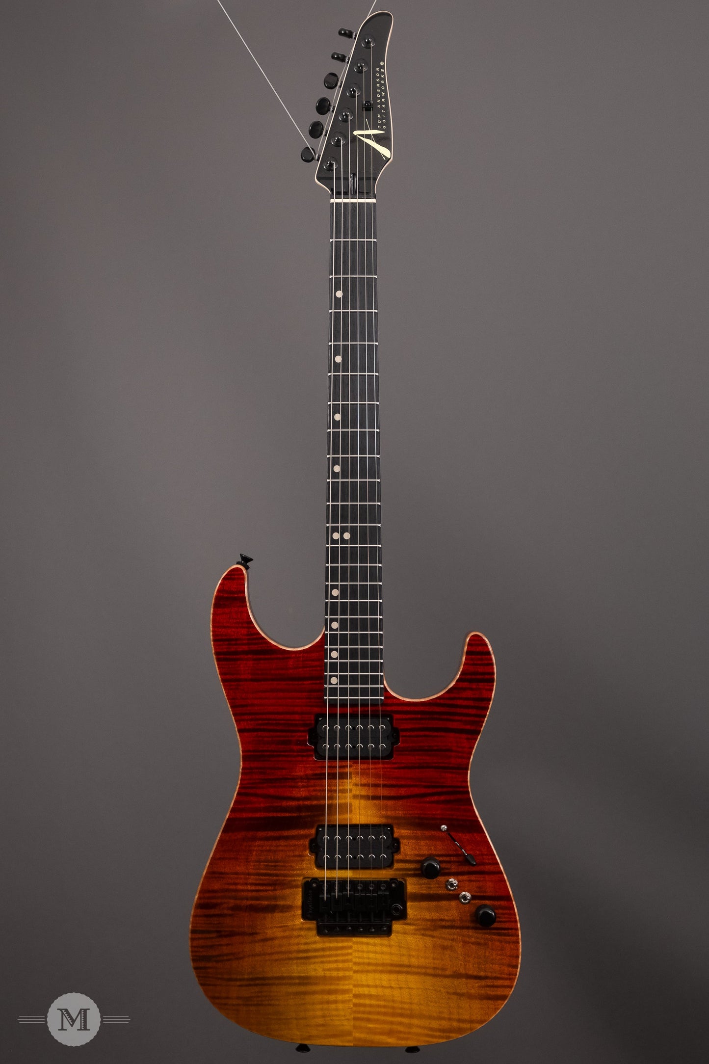 Tom Anderson Guitars - Drop Top S - Fire WakeSurf with Binding