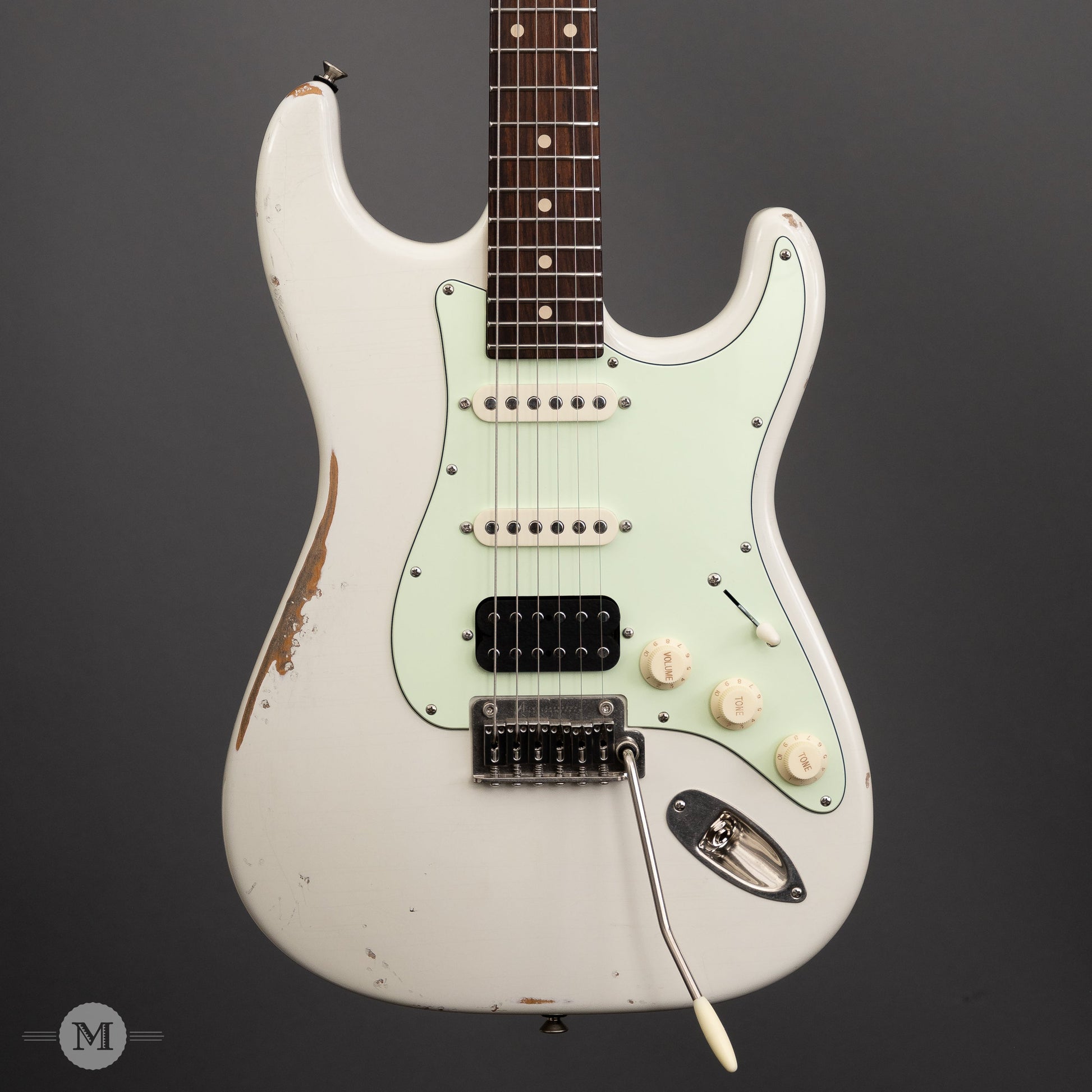 Tom Anderson Electric Guitars - Icon Classic - Olympic White - In-Distress Level 2