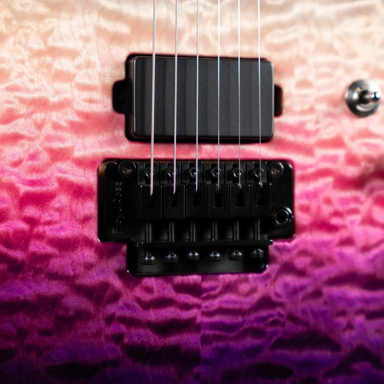 Tom Anderson Angel Electric Guitar- Cosmic Purple Double Wipeout - Quilt Maple on Limba
