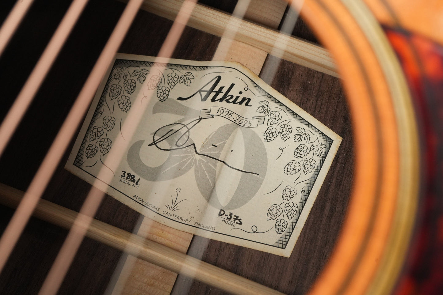 Atkin D37S 12 Fret Dreadnought Natural Aged 2025