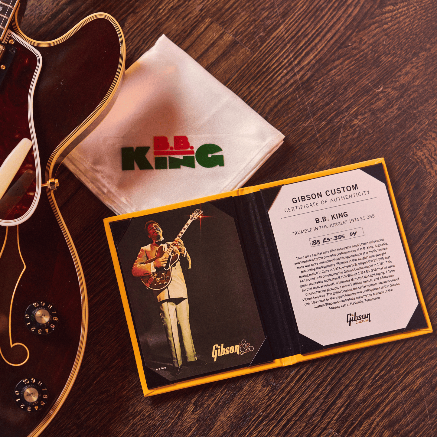 Gibson Custom B.B. King “Rumble in the Jungle” 1974 ES-355, Walnut