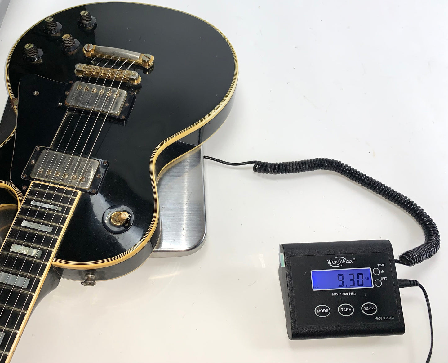 1973 Gibson Les Paul Custom BLACK BEAUTY Vintage Electric Guitar Original PAT # Pickups