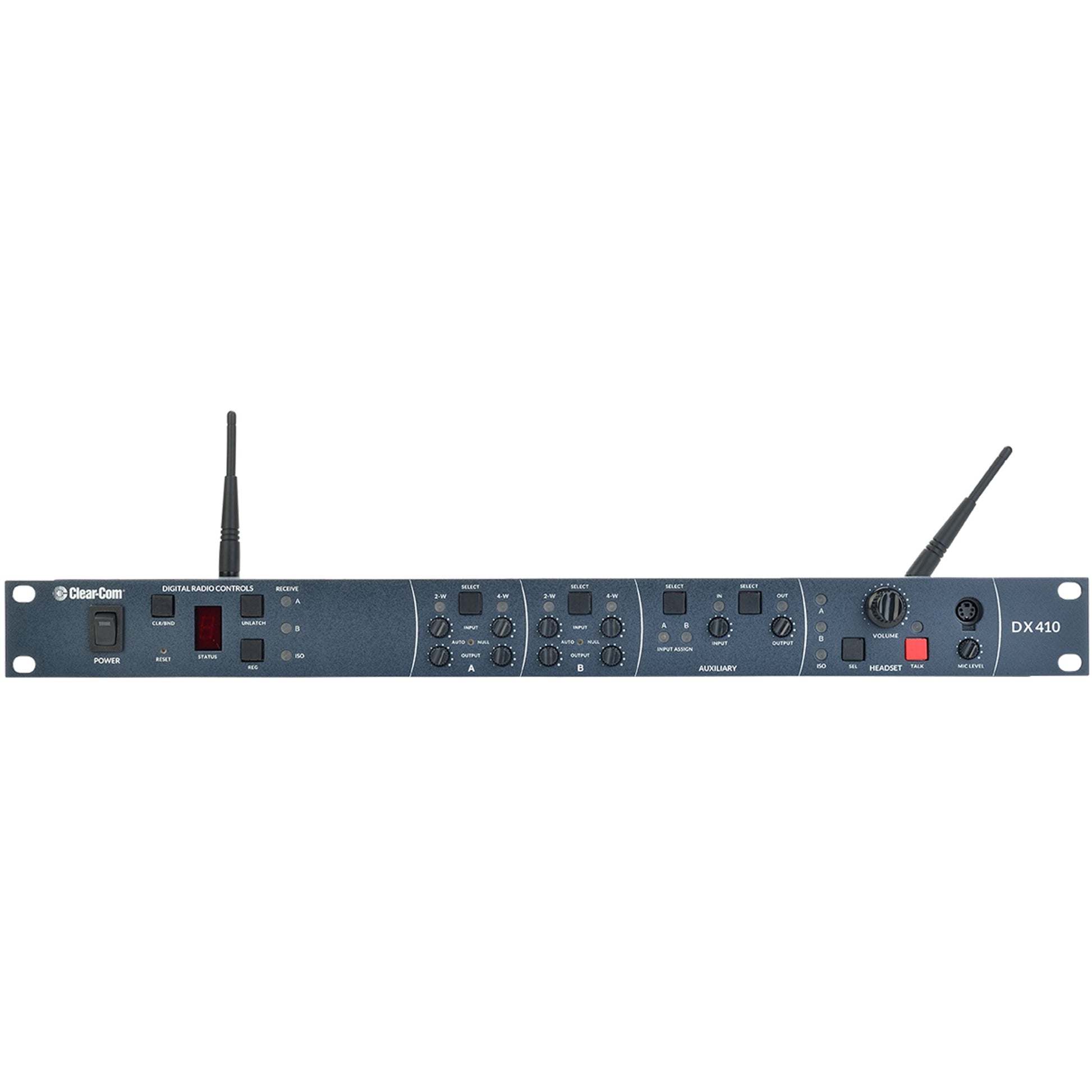 Clear-Com CZ-DX410-4UP 4-Up DX410 Belt Pack System with CC-15 Headsets