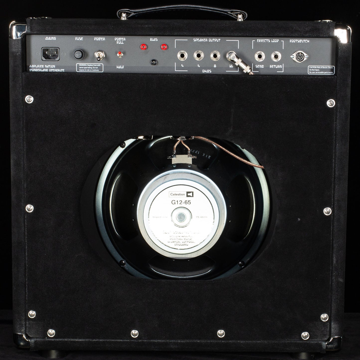 Amplified Nation Wonderland OD Combo 50W Black Suede "Japanese Cranes" (681)