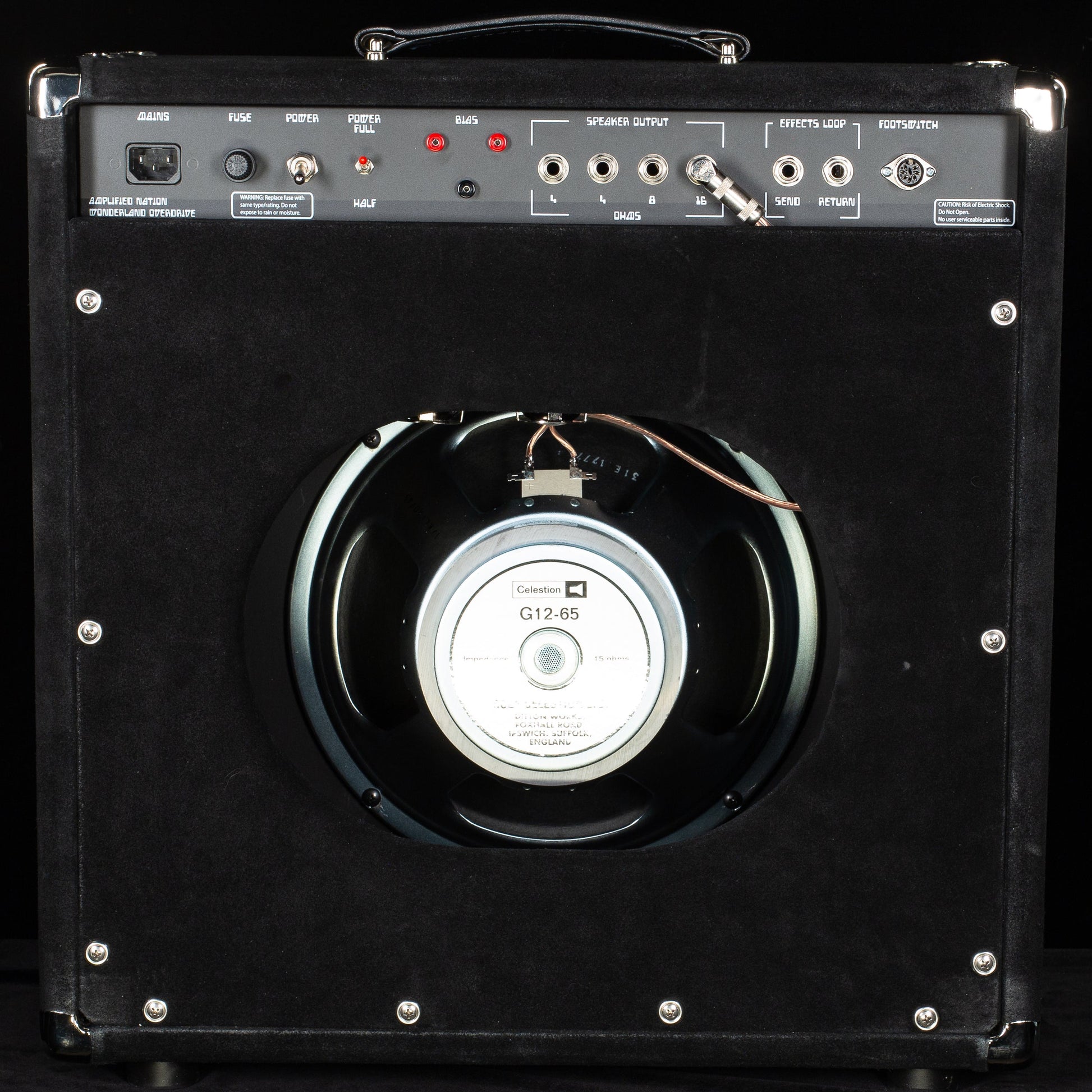 Amplified Nation Wonderland OD Combo 50W Black Suede "Japanese Cranes" (681)
