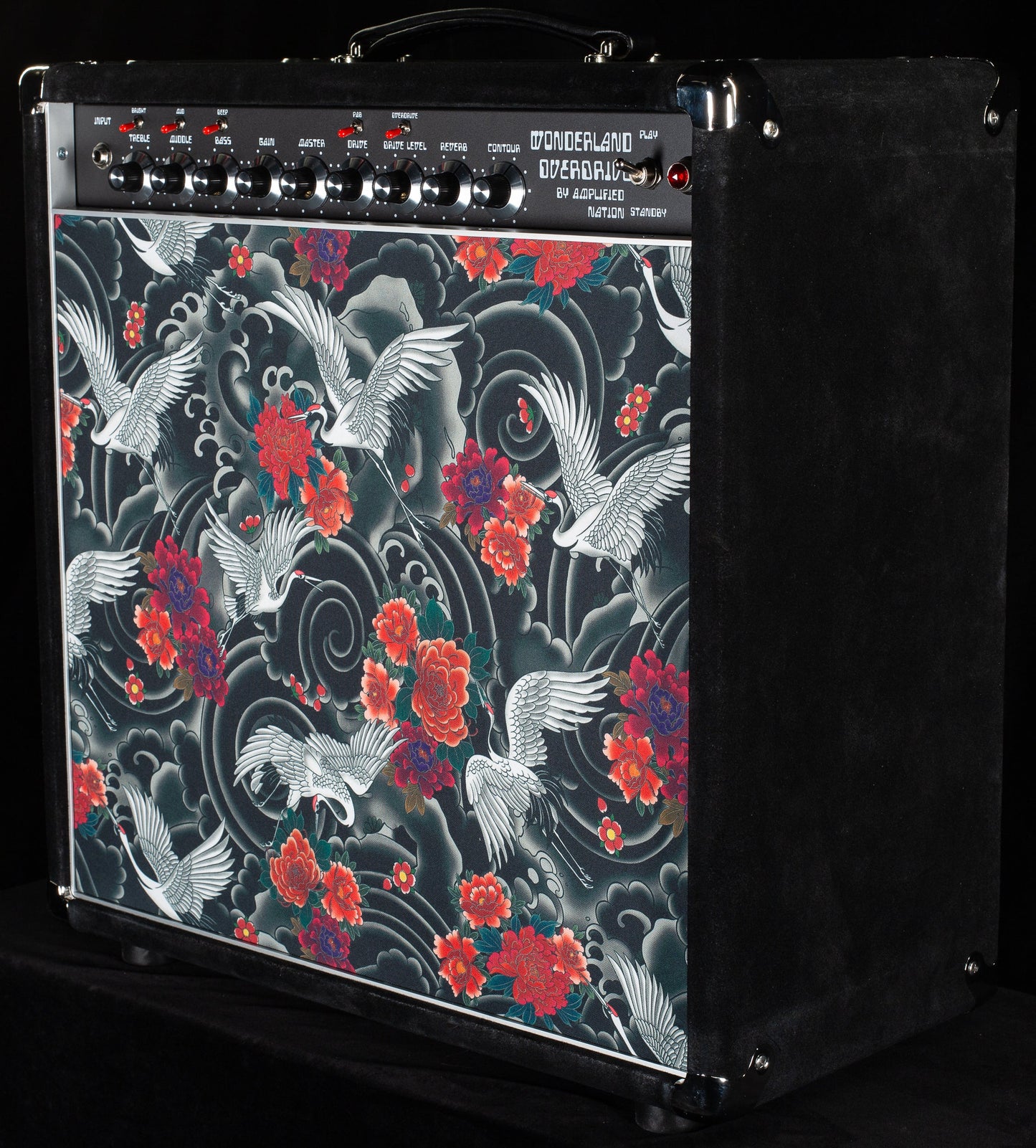 Amplified Nation Wonderland OD Combo 50W Black Suede "Japanese Cranes" (681)