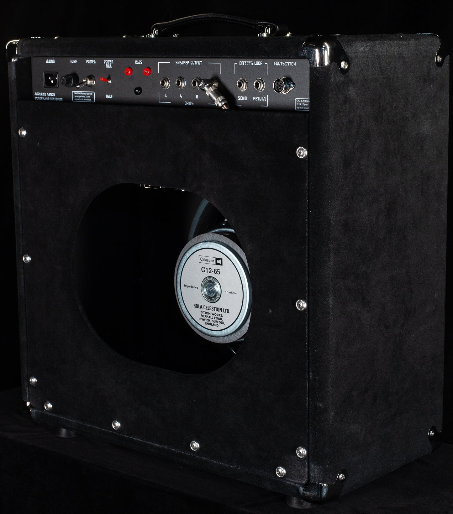 Amplified Nation Wonderland OD Combo 50W Black Suede "Japanese Cranes" (681)