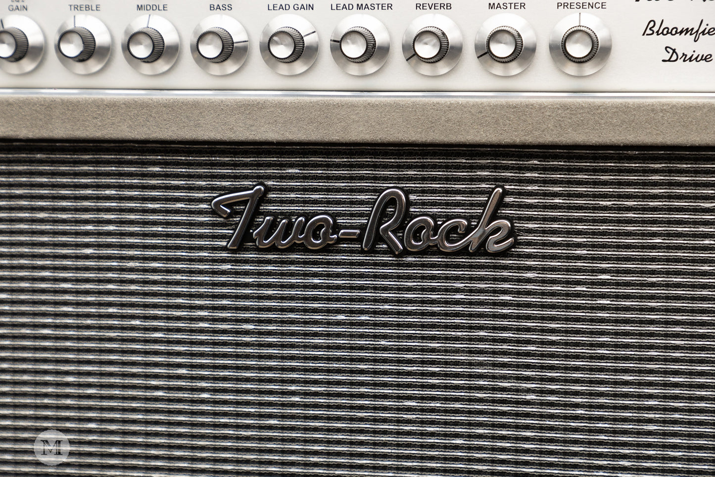 Two-Rock Amplifiers - Bloomfield Drive 40/20 Watt Combo - Silver Chassis - Silver Suede w/Silver Thread Cloth