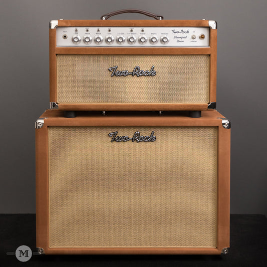 Two-Rock Amplifiers - Bloomfield Drive 40 Watt Head - Silver Chassis - Tobacco Suede w/Cane Cloth with Matching 1x12 Cabinet