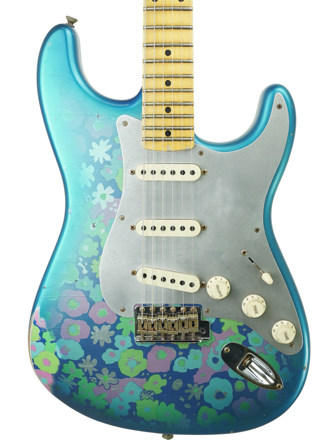 Fender Custom Shop Limited Edition El Diablo '56 Strat Relic Aged Blue Flower - USA 2021