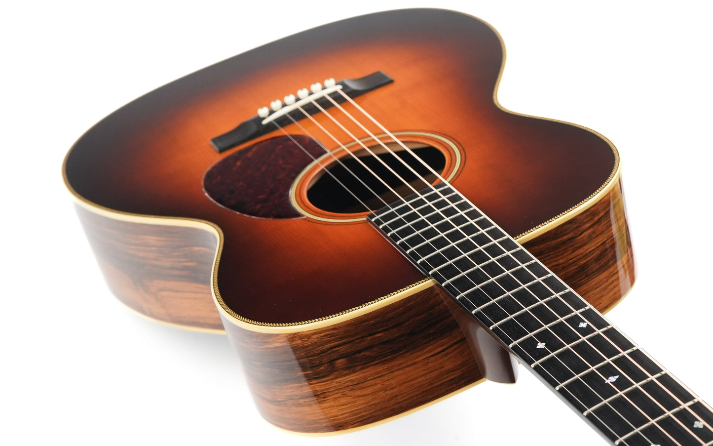 Bourgeois OM Aged Tone Adirondack Madagascar Sunburst 2015