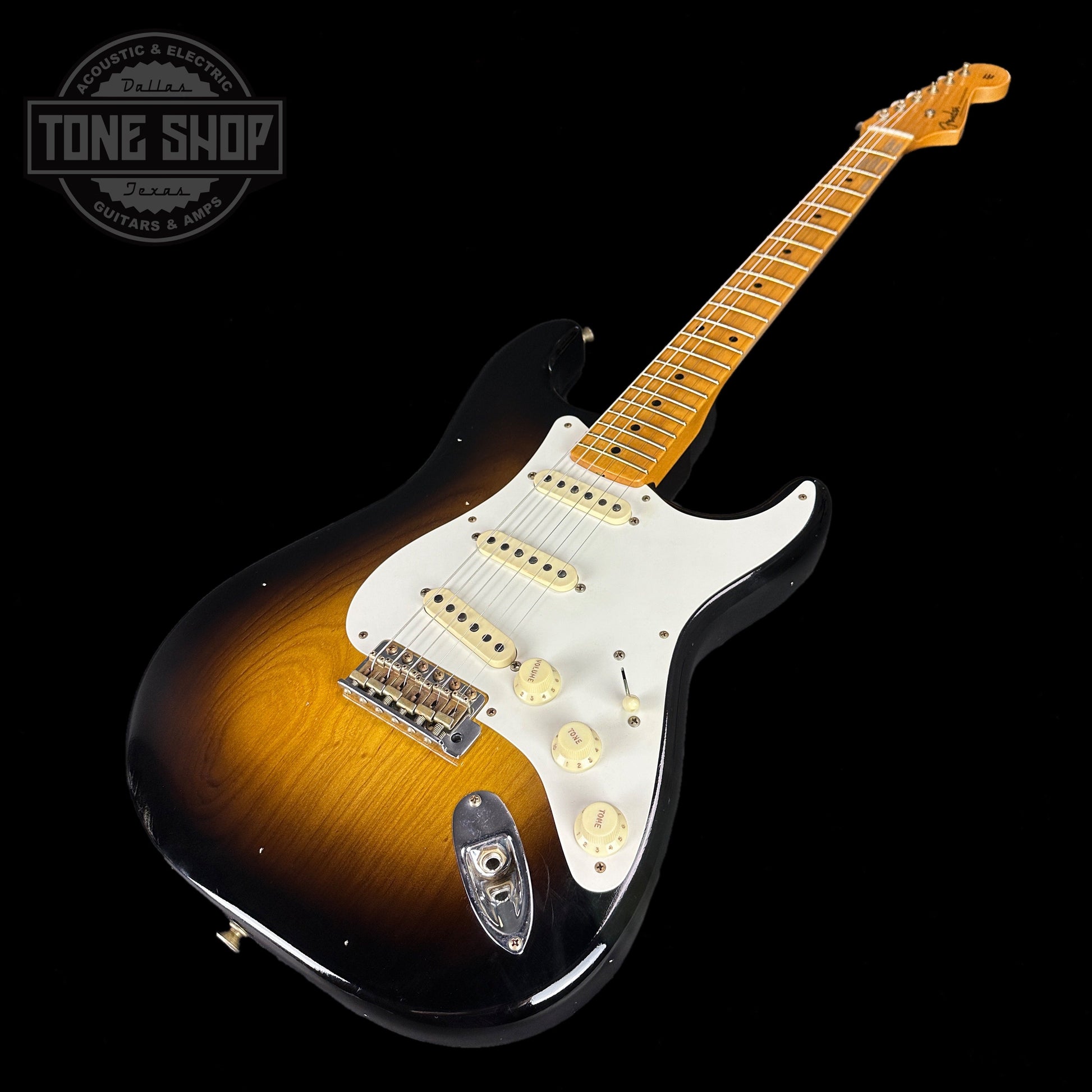 Fender Custom Shop 1956 Stratocaster Journeyman Relic Maple Neck Wide-Fade 2-Color Sunburst w/case CZ577992